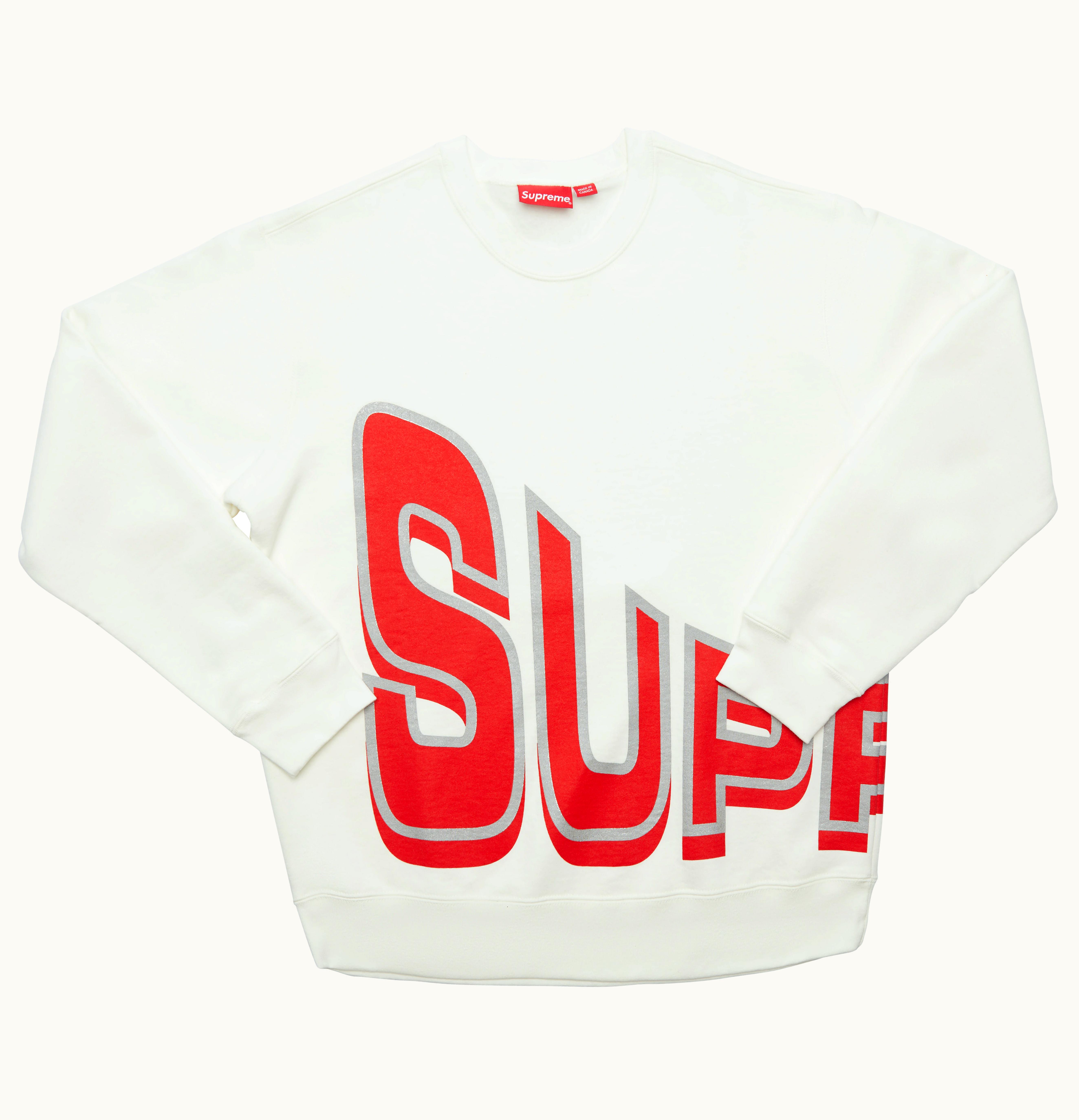 Supreme Supreme Side Arc Crewneck White