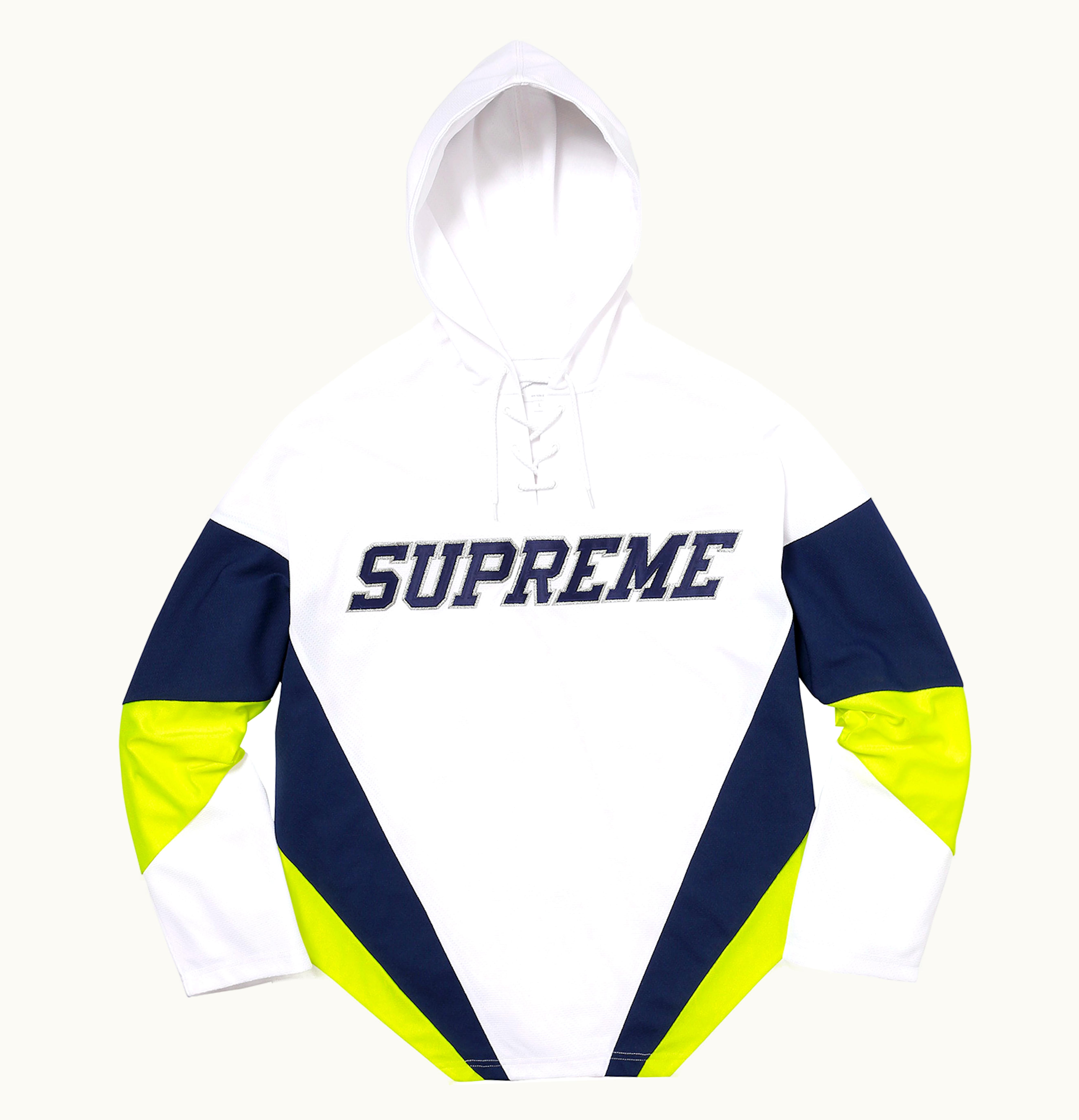 Supreme Supreme Hooded Hockey Jersey White