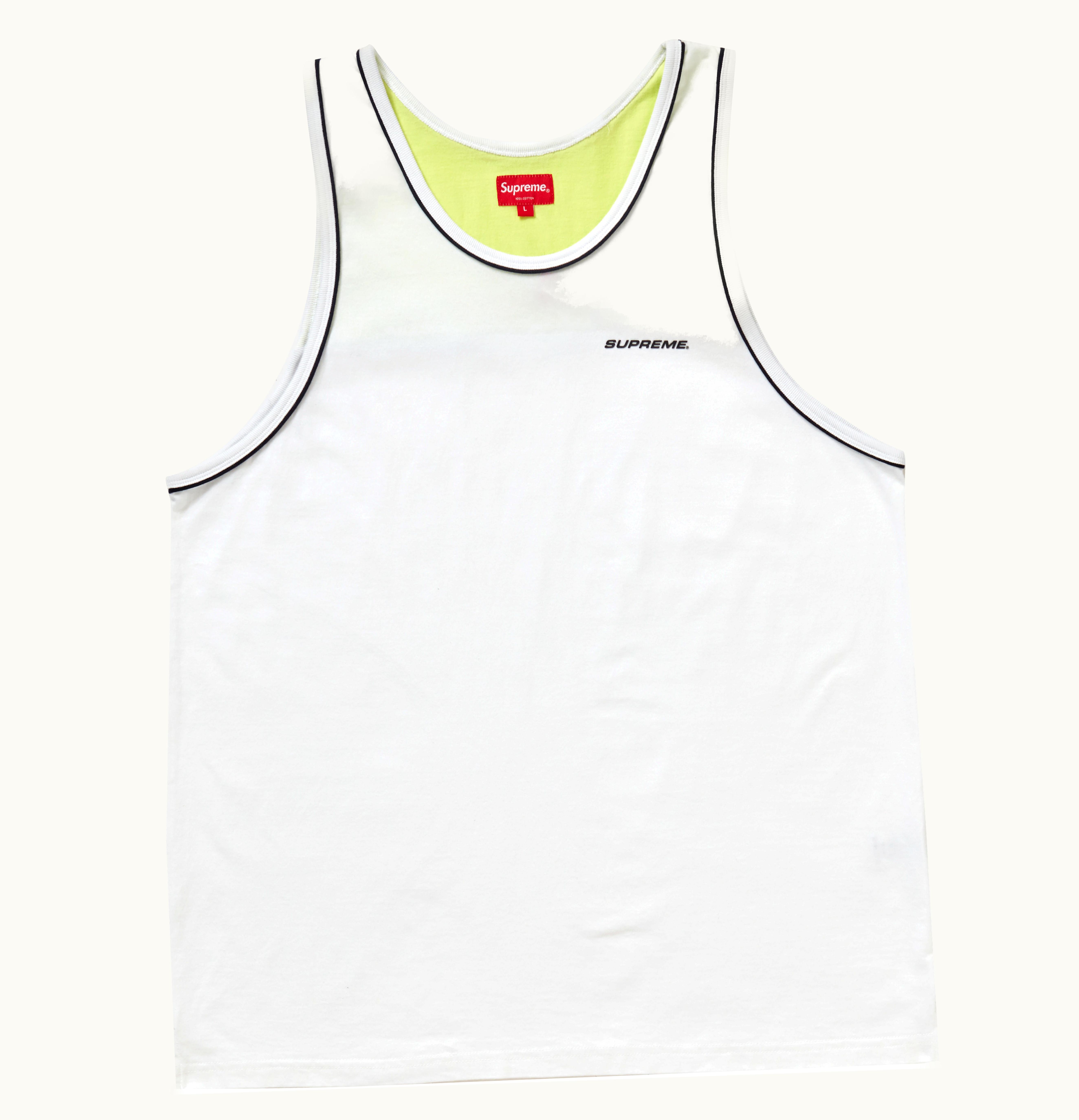 Supreme Supreme Piping Tank Top White