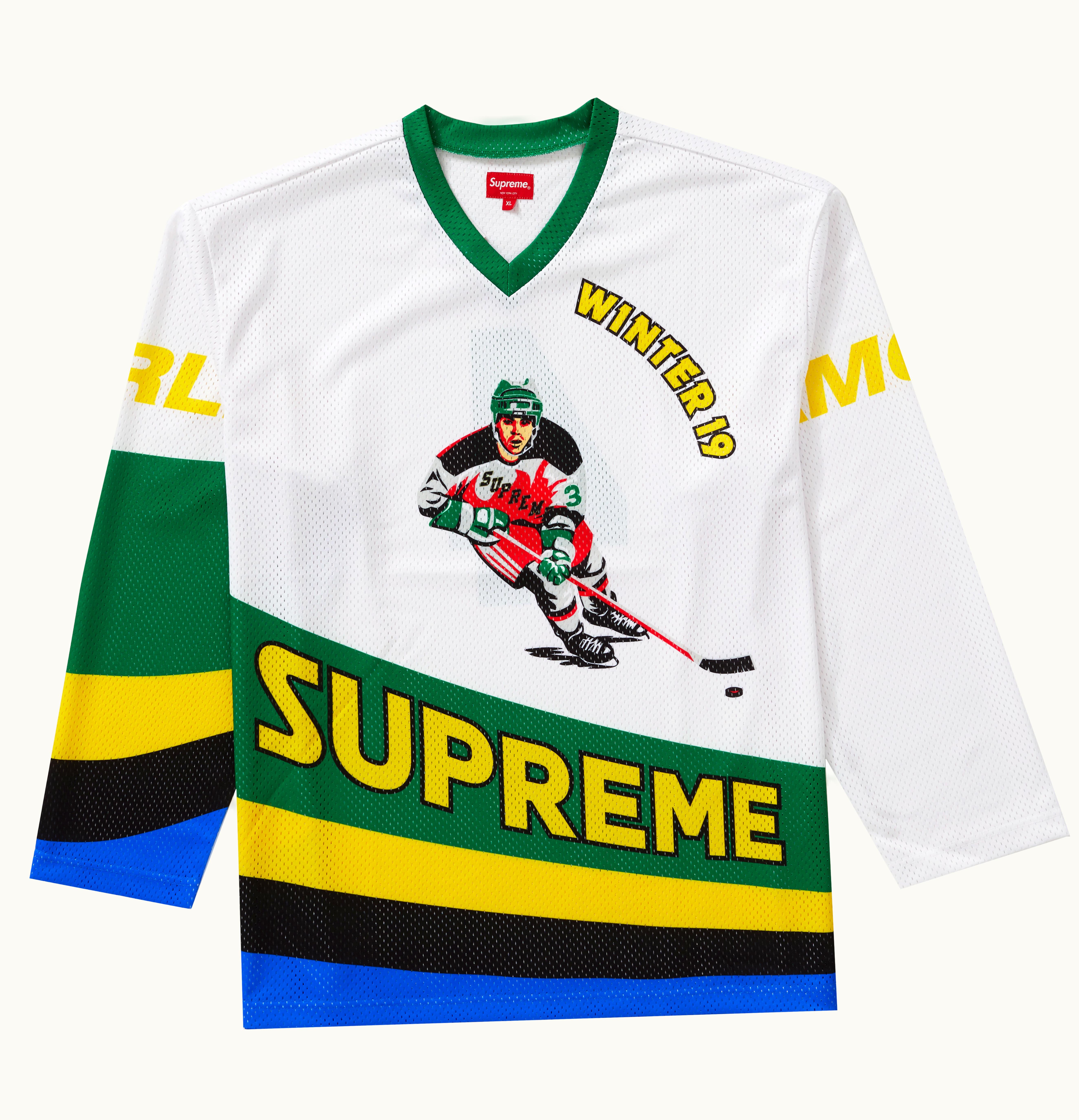 Supreme Supreme Crossover Hockey Jersey White