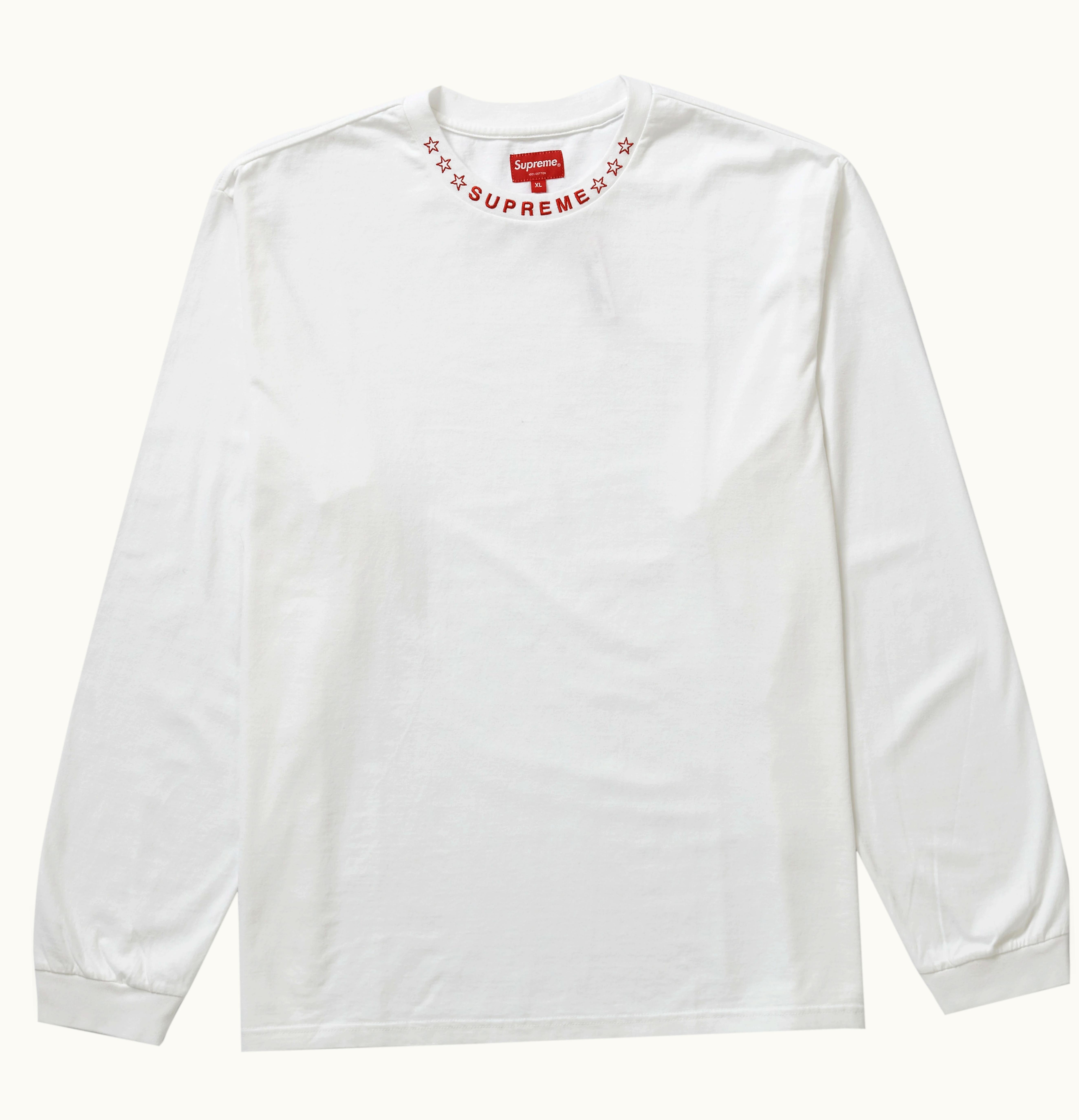 Supreme Supreme Stars Collar L S Top White