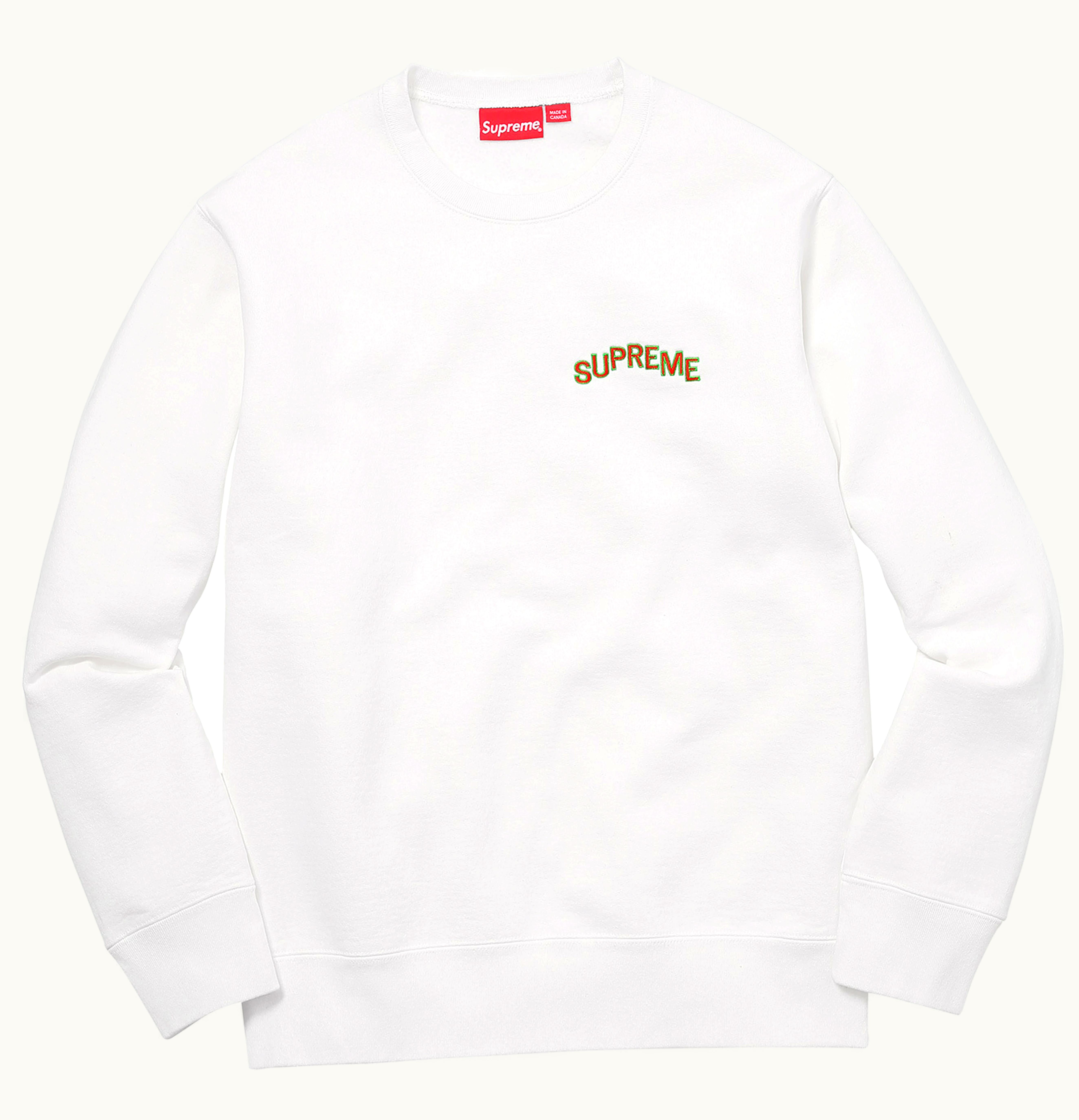 Supreme Supreme Step Arc Crewneck White