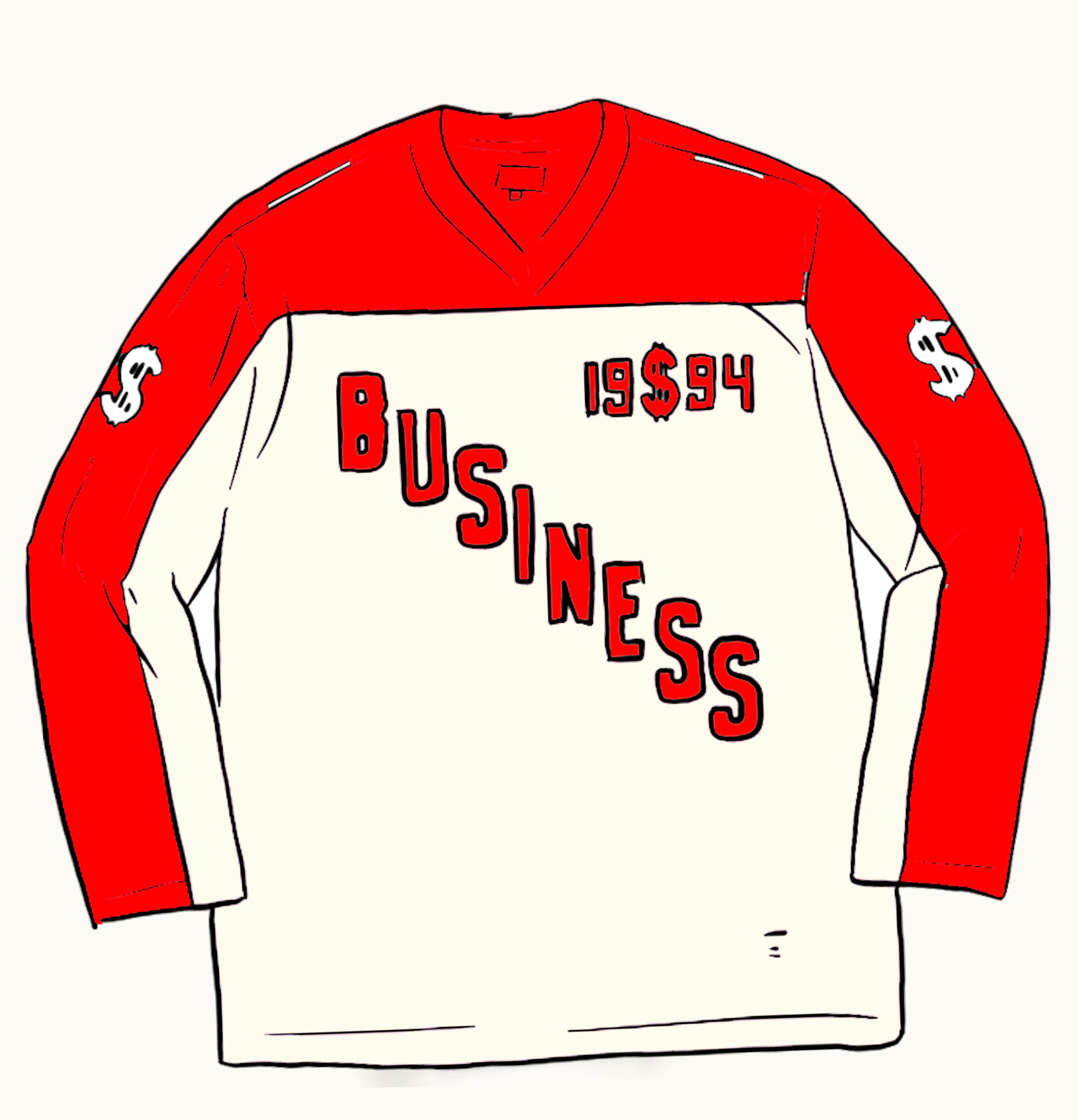 Supreme Supreme Business Hockey Jersey White