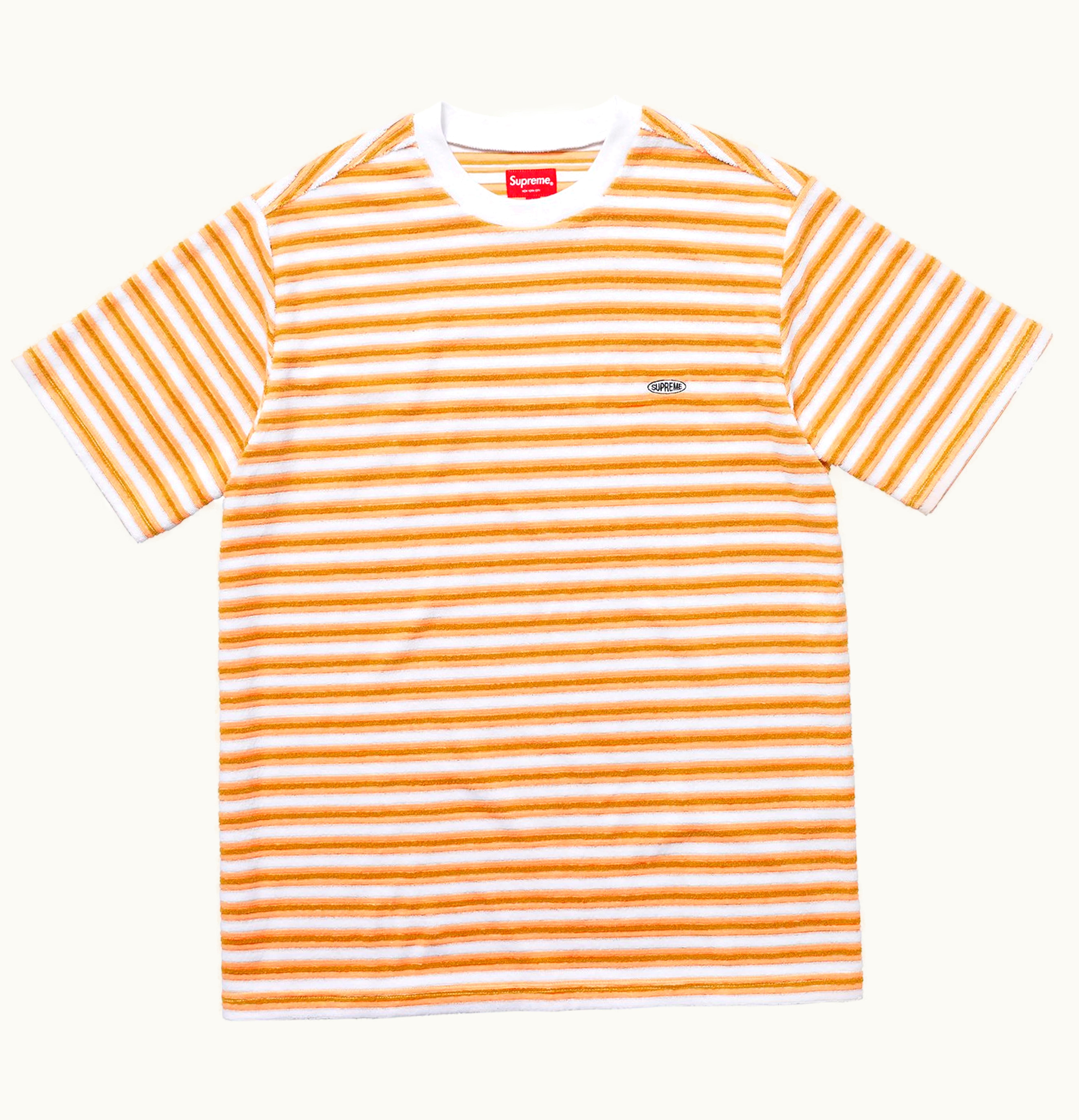Supreme Supreme Multi Stripe Terry Tee White