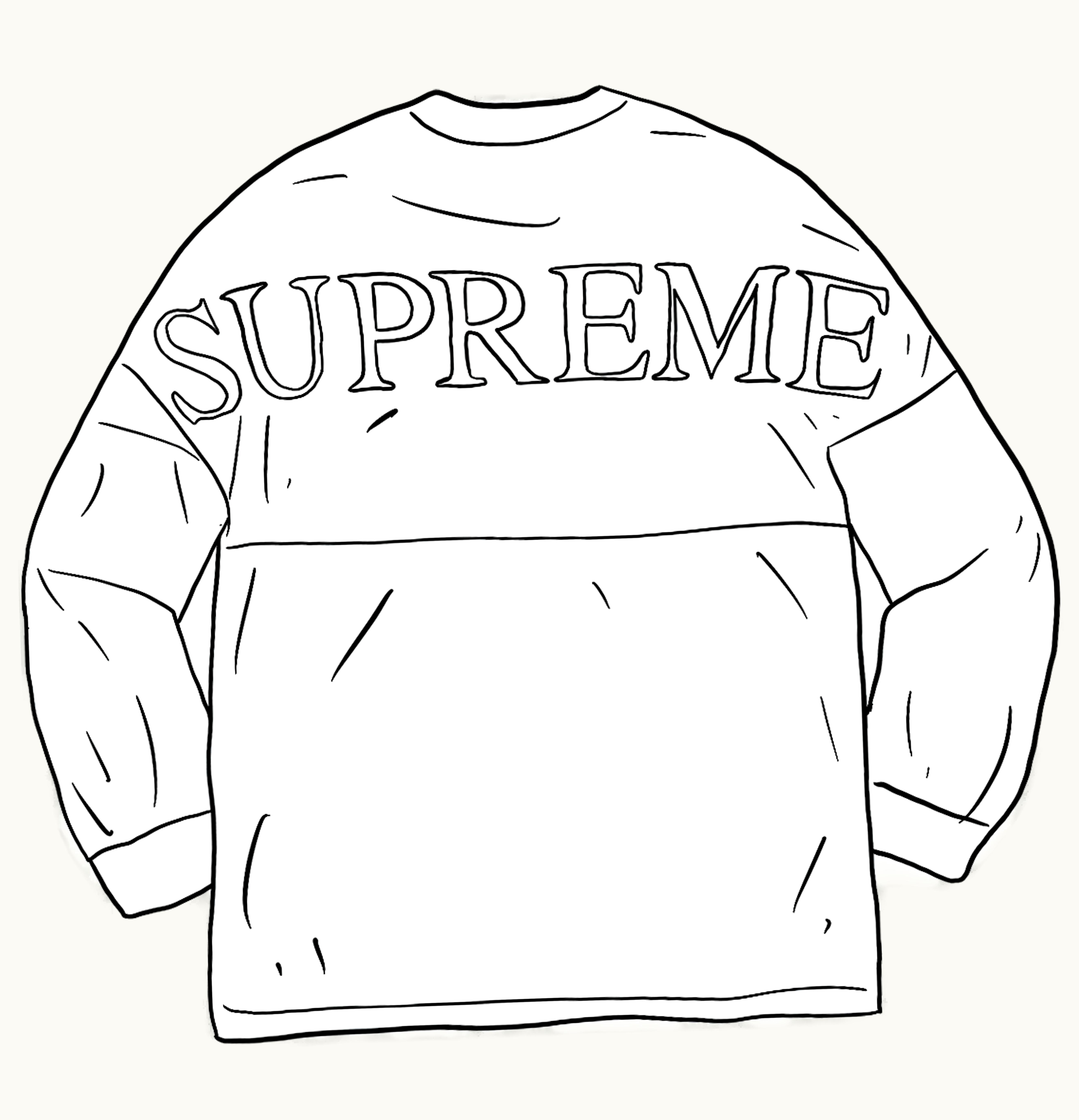 Supreme Supreme Overdyed L S Top White
