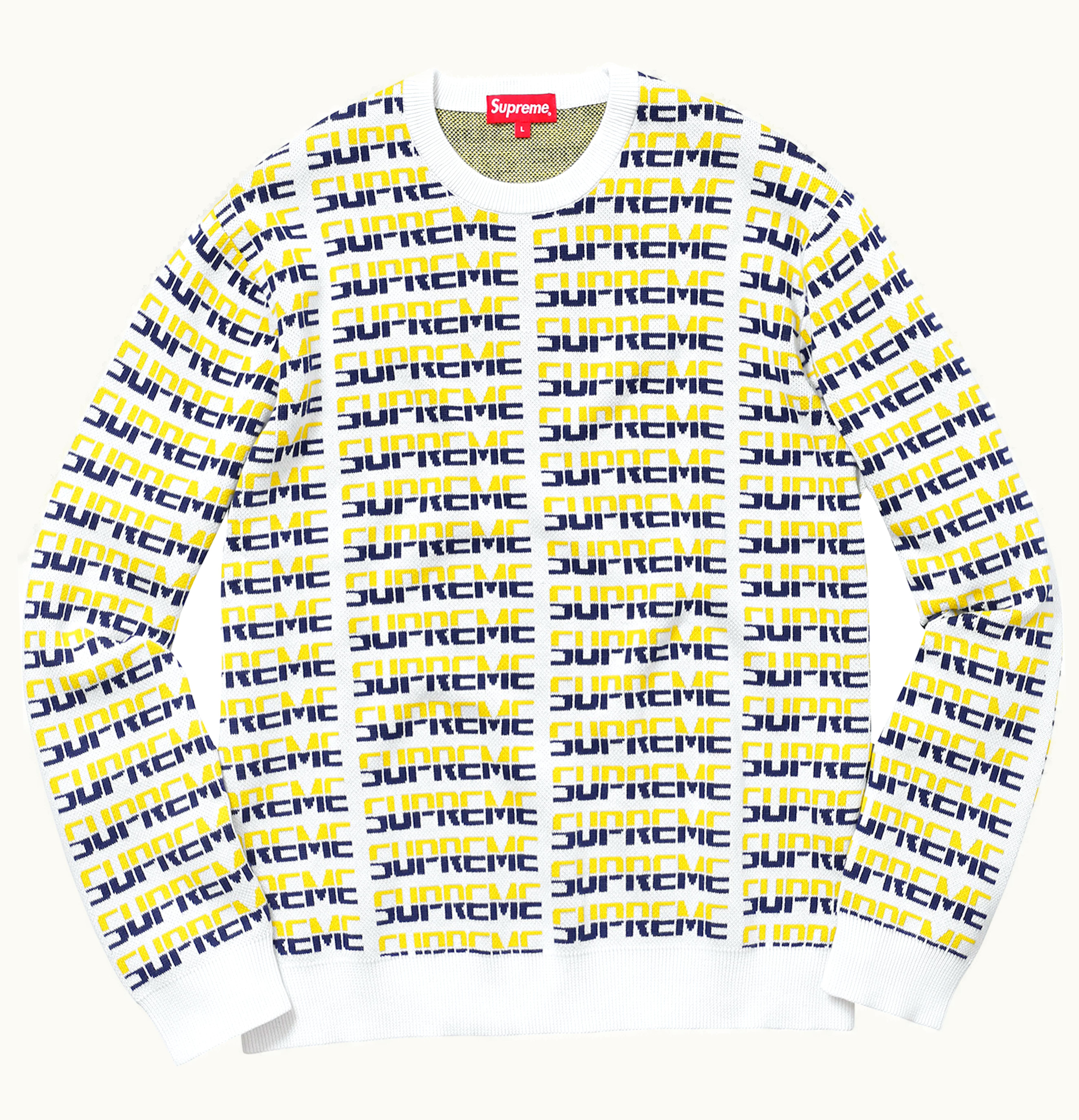 Supreme Supreme Repeat Sweater White