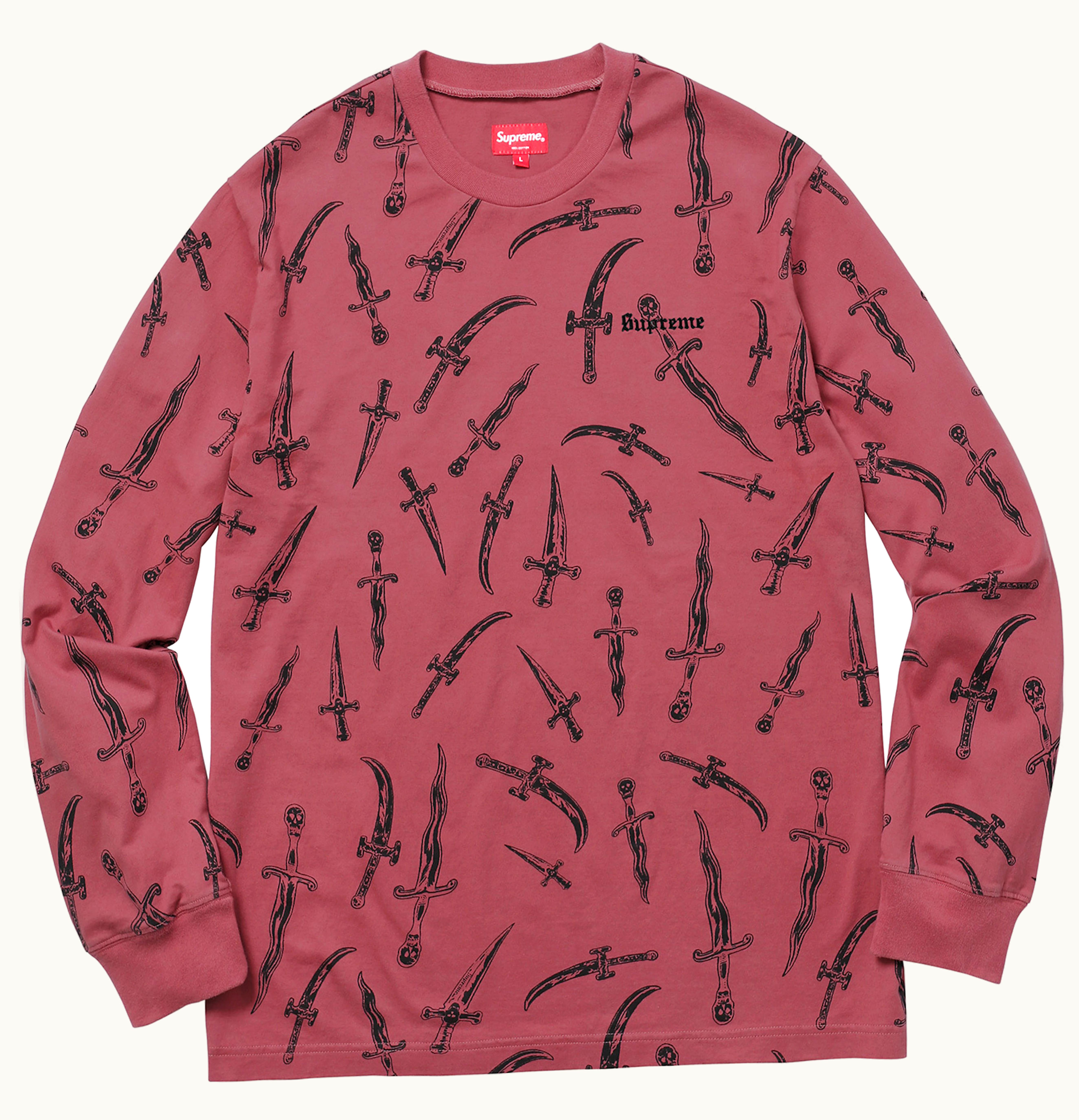 Supreme Supreme Daggers LS Top Dark Pink