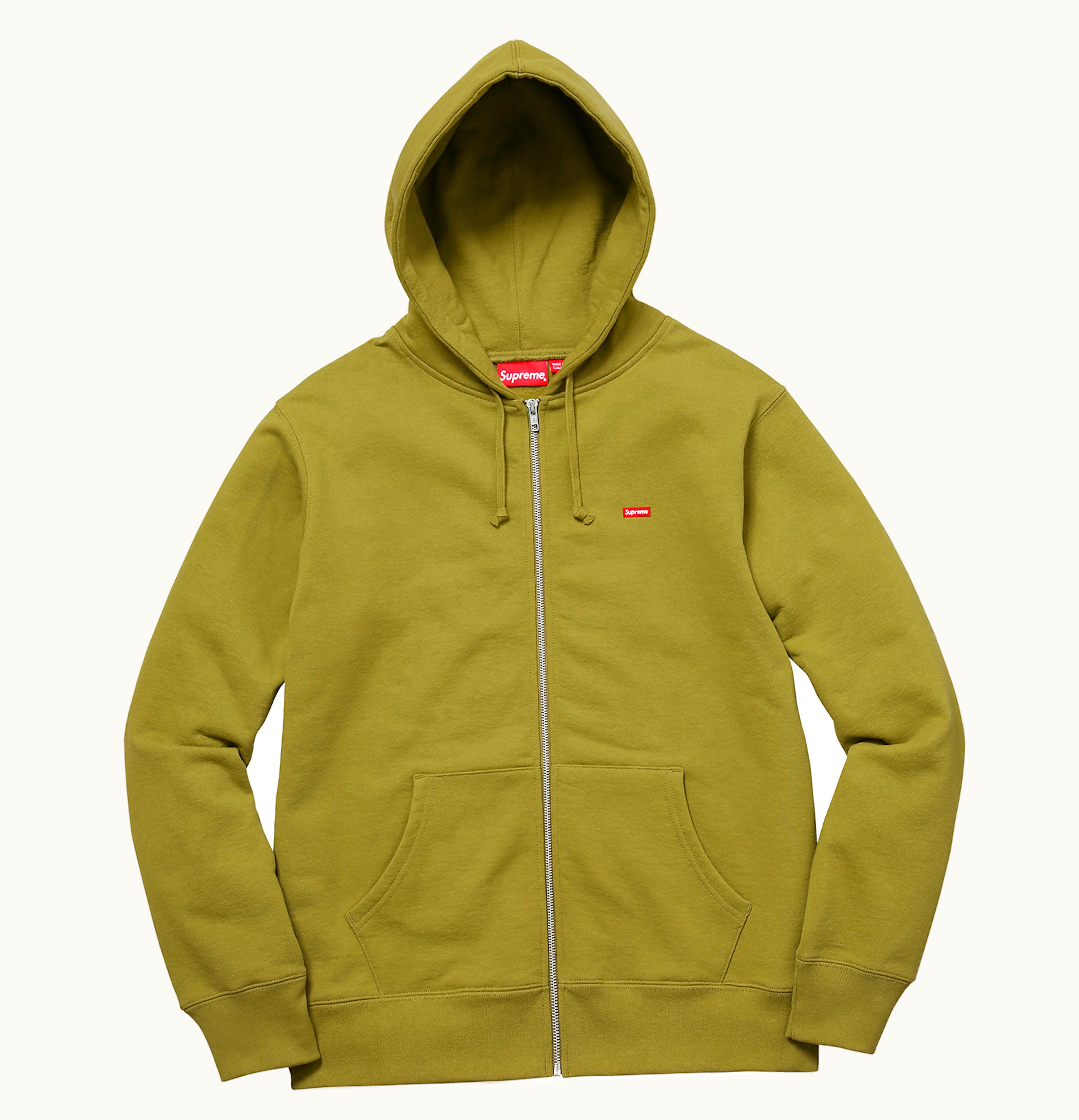 Supreme Supreme Small Box Zip Up Sweatshirt Moss Green