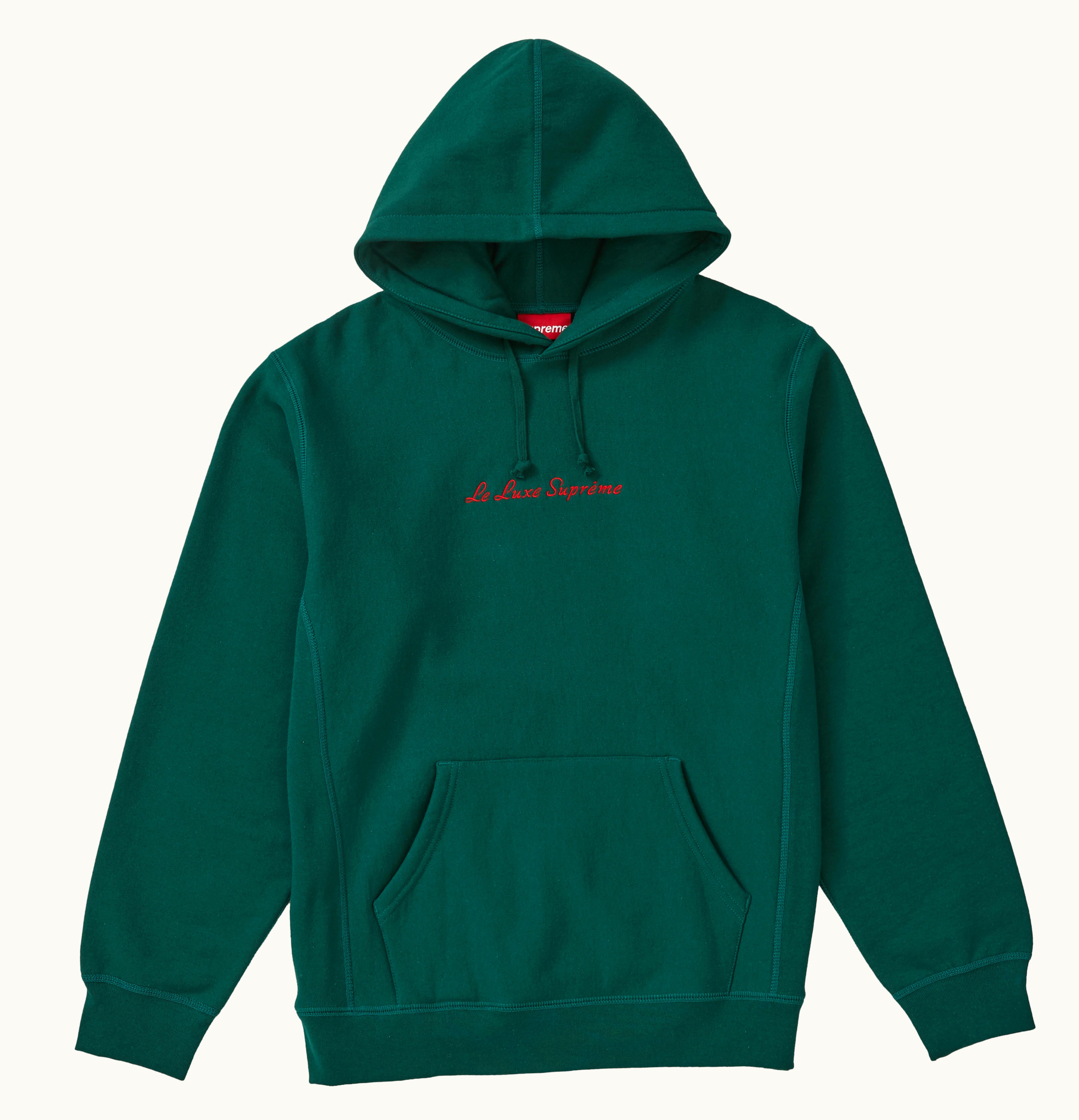 Supreme Supreme Le Luxe Hooded Sweatshirt Dark Green