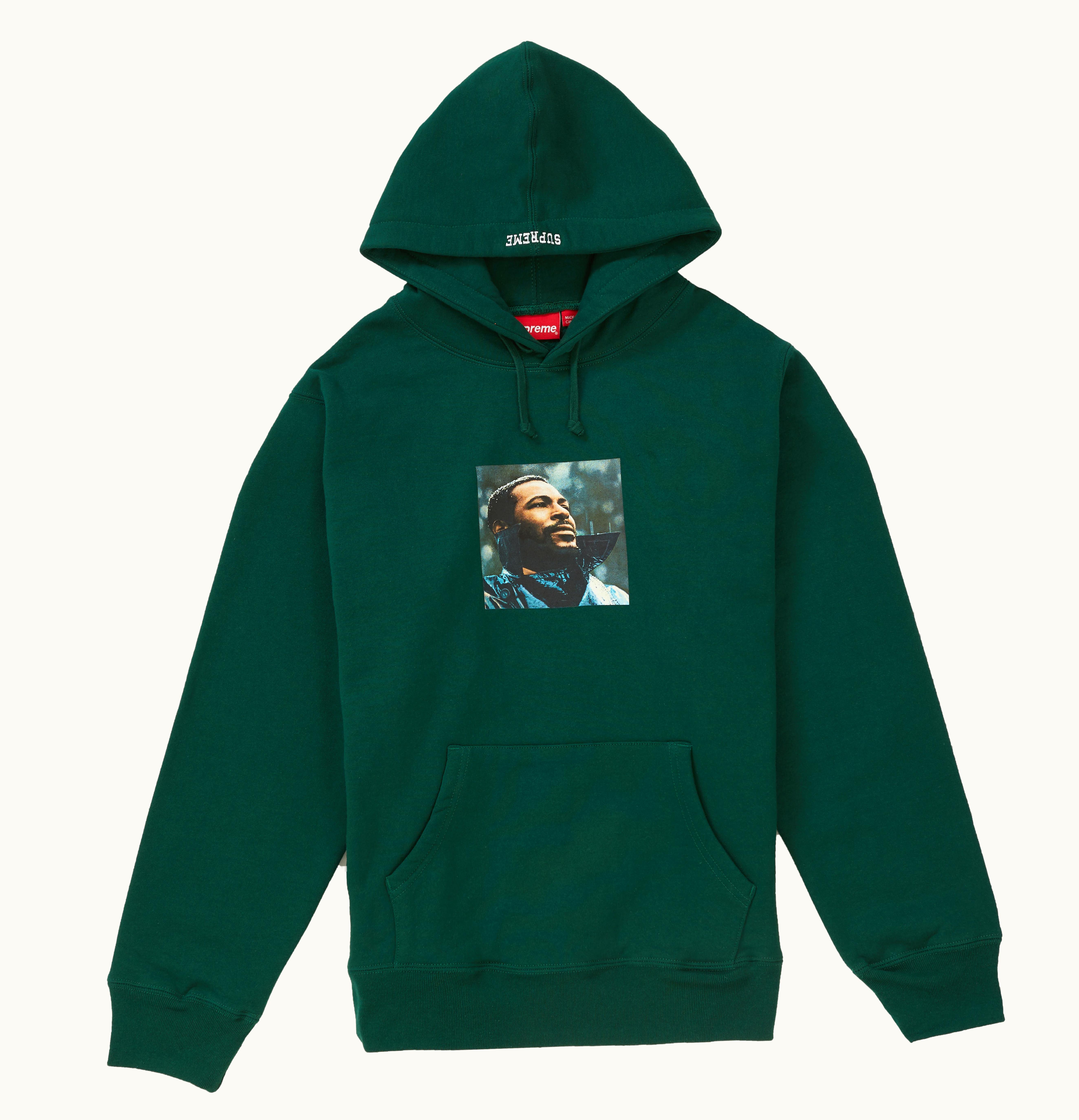 Supreme Supreme Marvin Gaye Hooded Sweatshirt Dark Green
