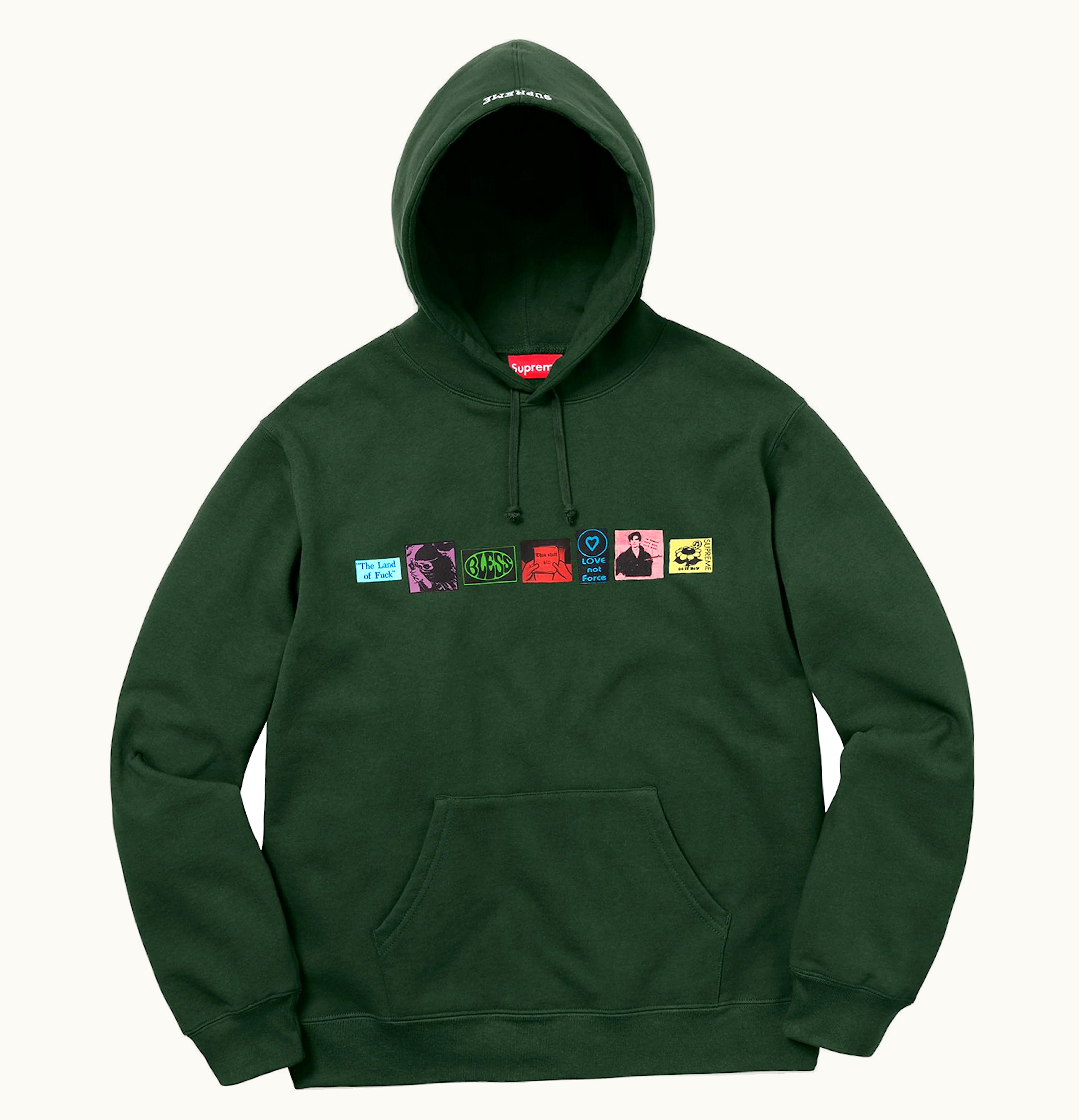 Supreme Supreme Bless Hooded Sweatshirt Dark Green