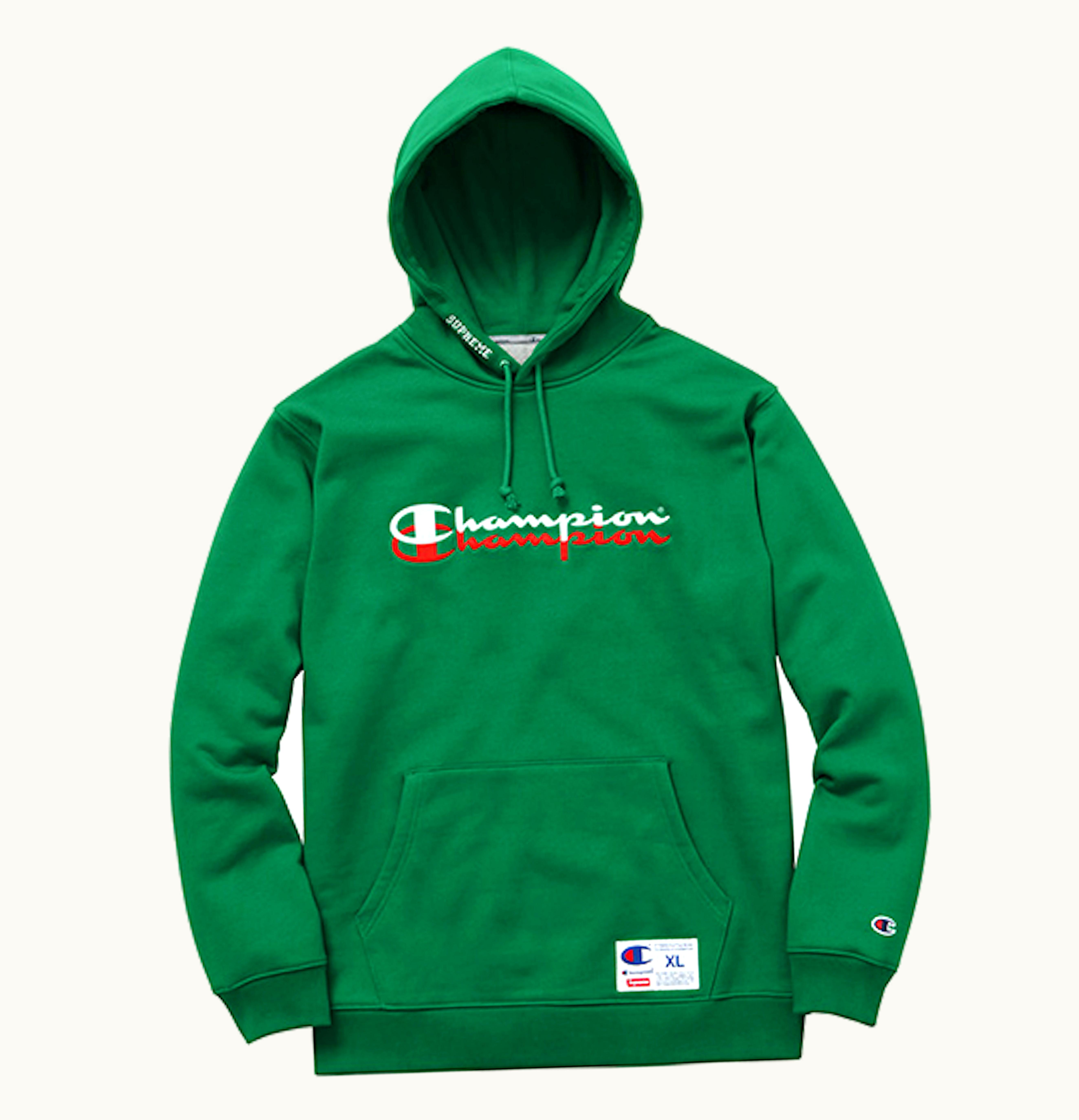 Supreme Supreme Champion Scripted Hoodie Kelly Green