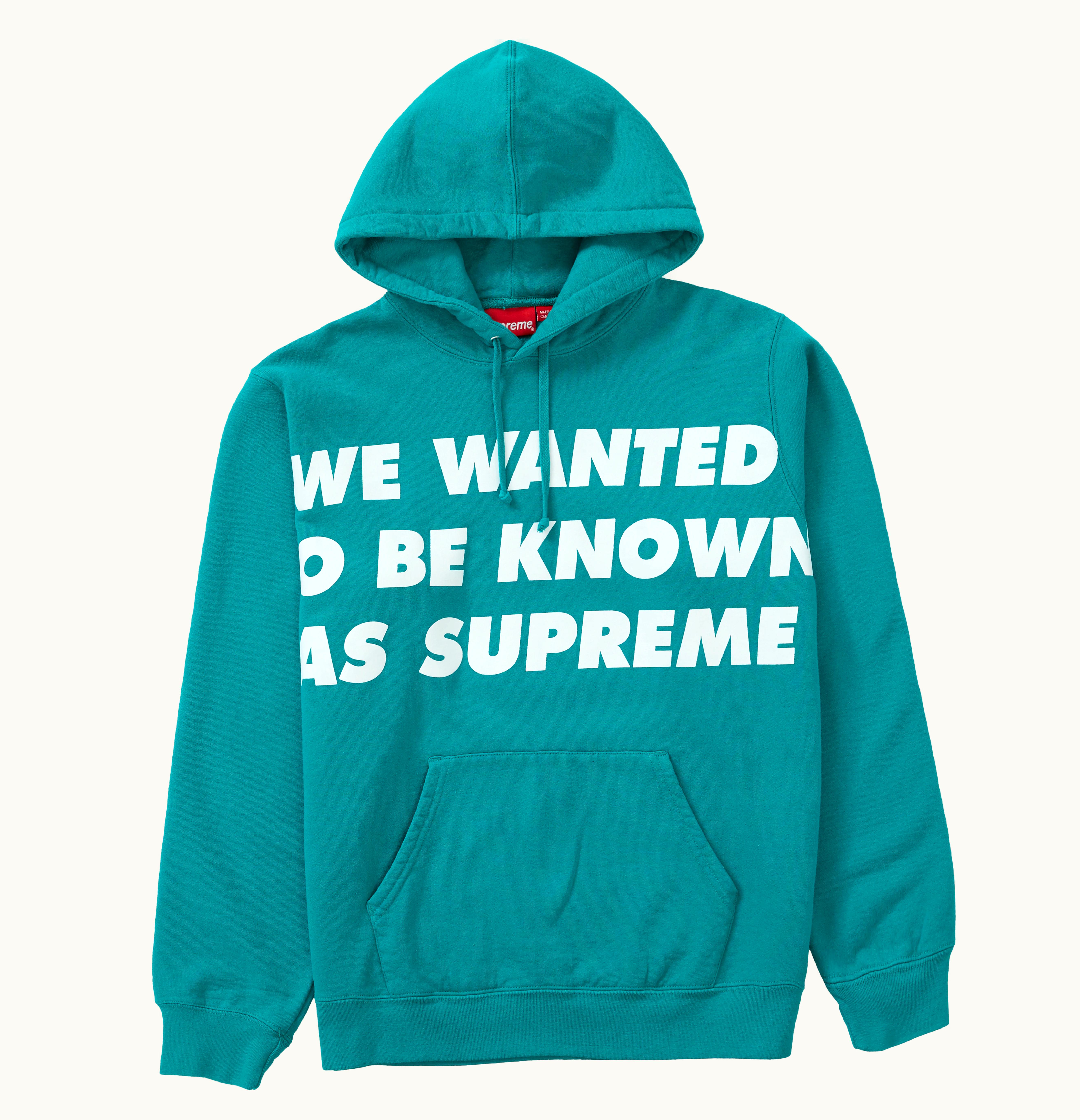Supreme Supreme Known As Hooded Sweatshirt Seafoam Green