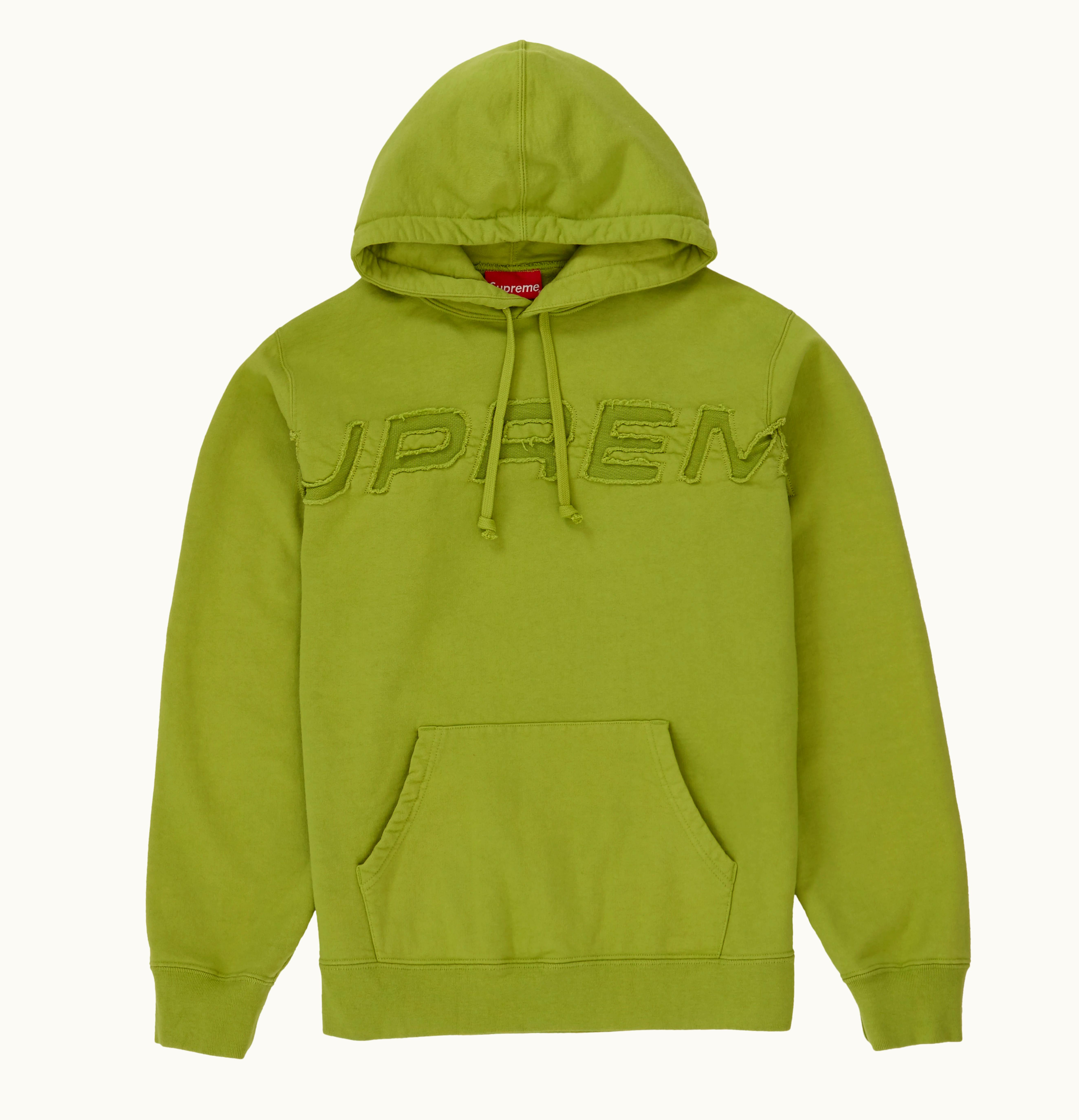 Supreme Supreme Set In Logo Hooded Sweatshirt Lime