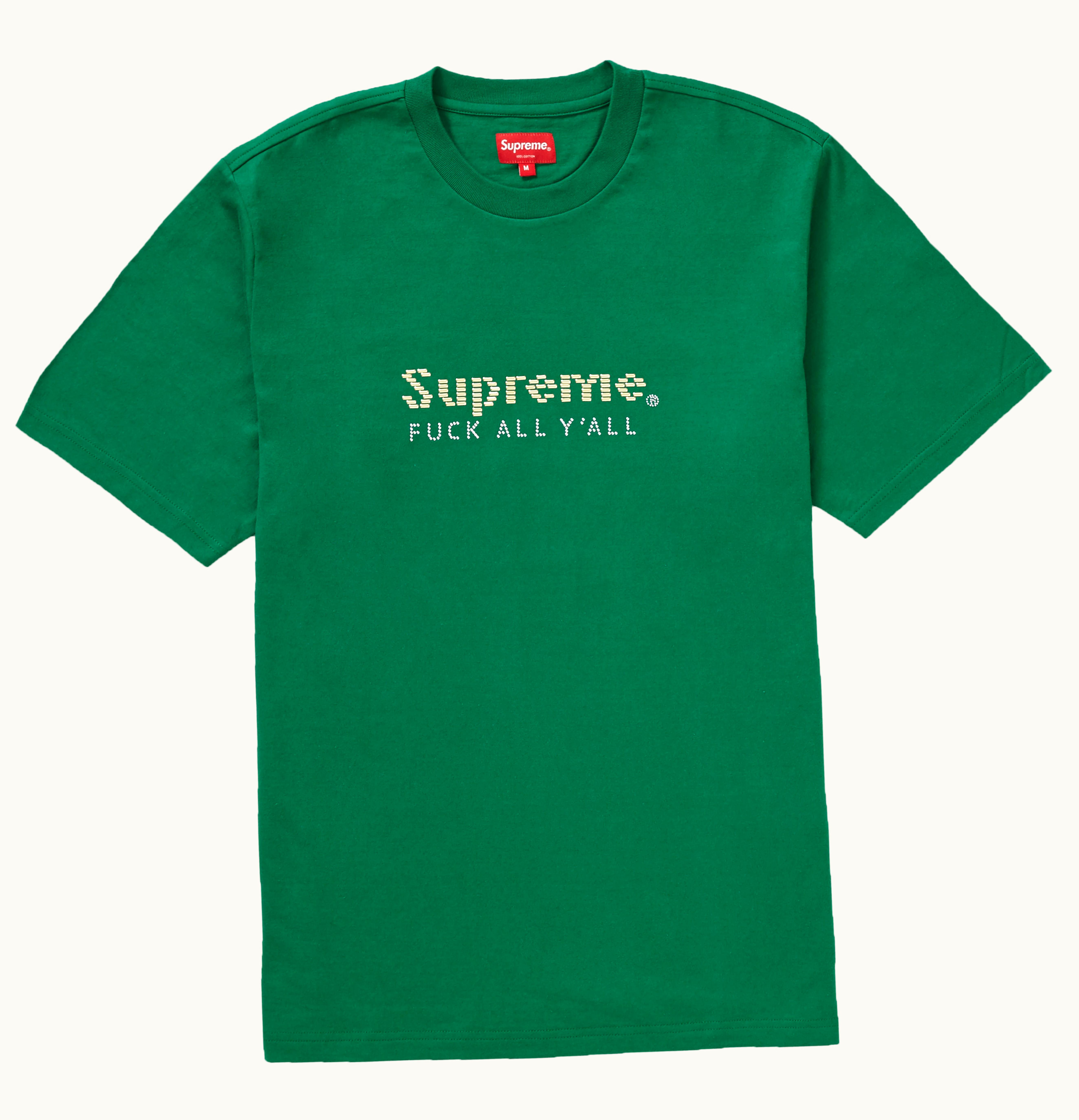 Supreme Supreme Gold Bars Tee Green