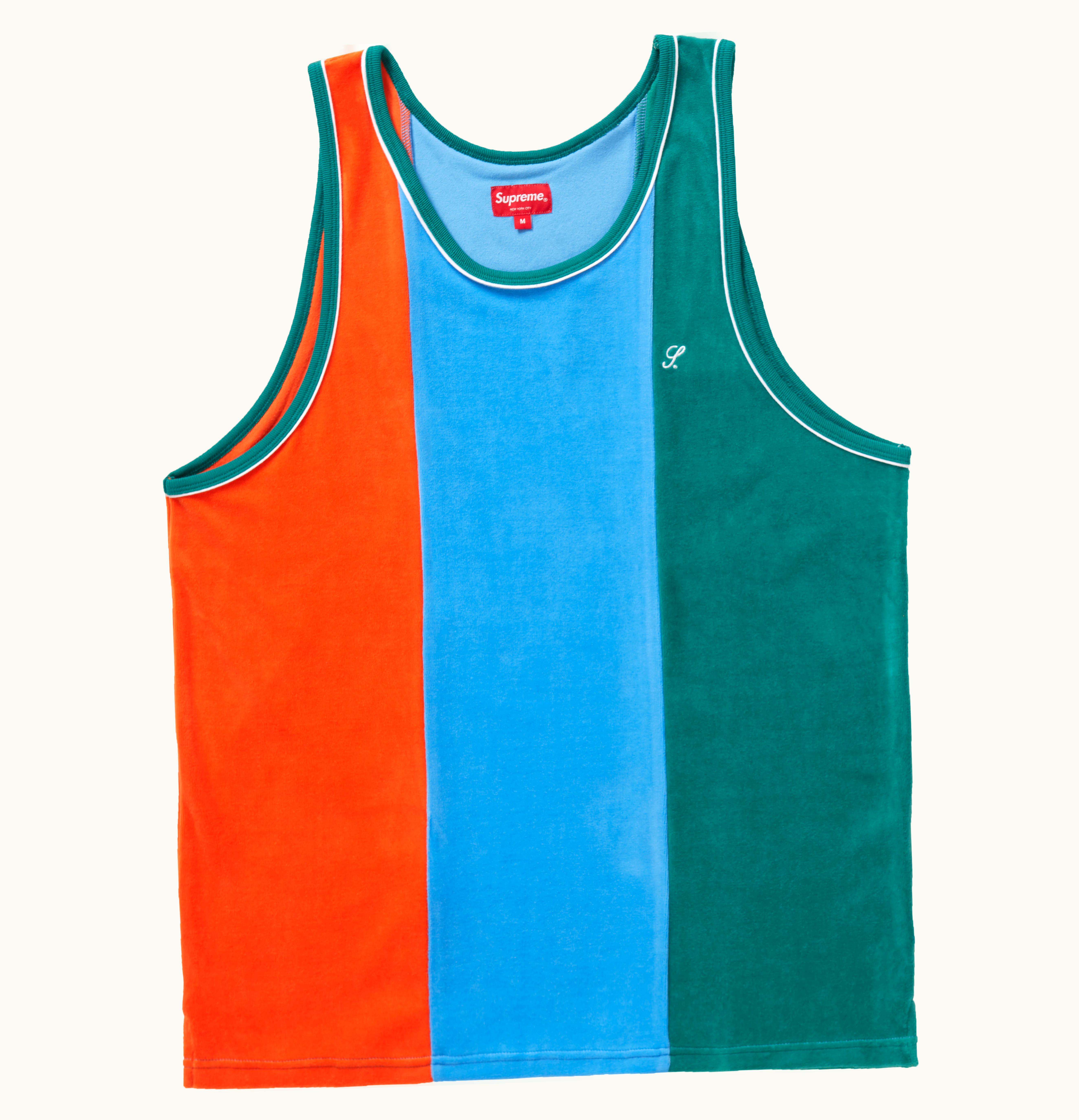 Supreme Supreme Velour Tank Top Green