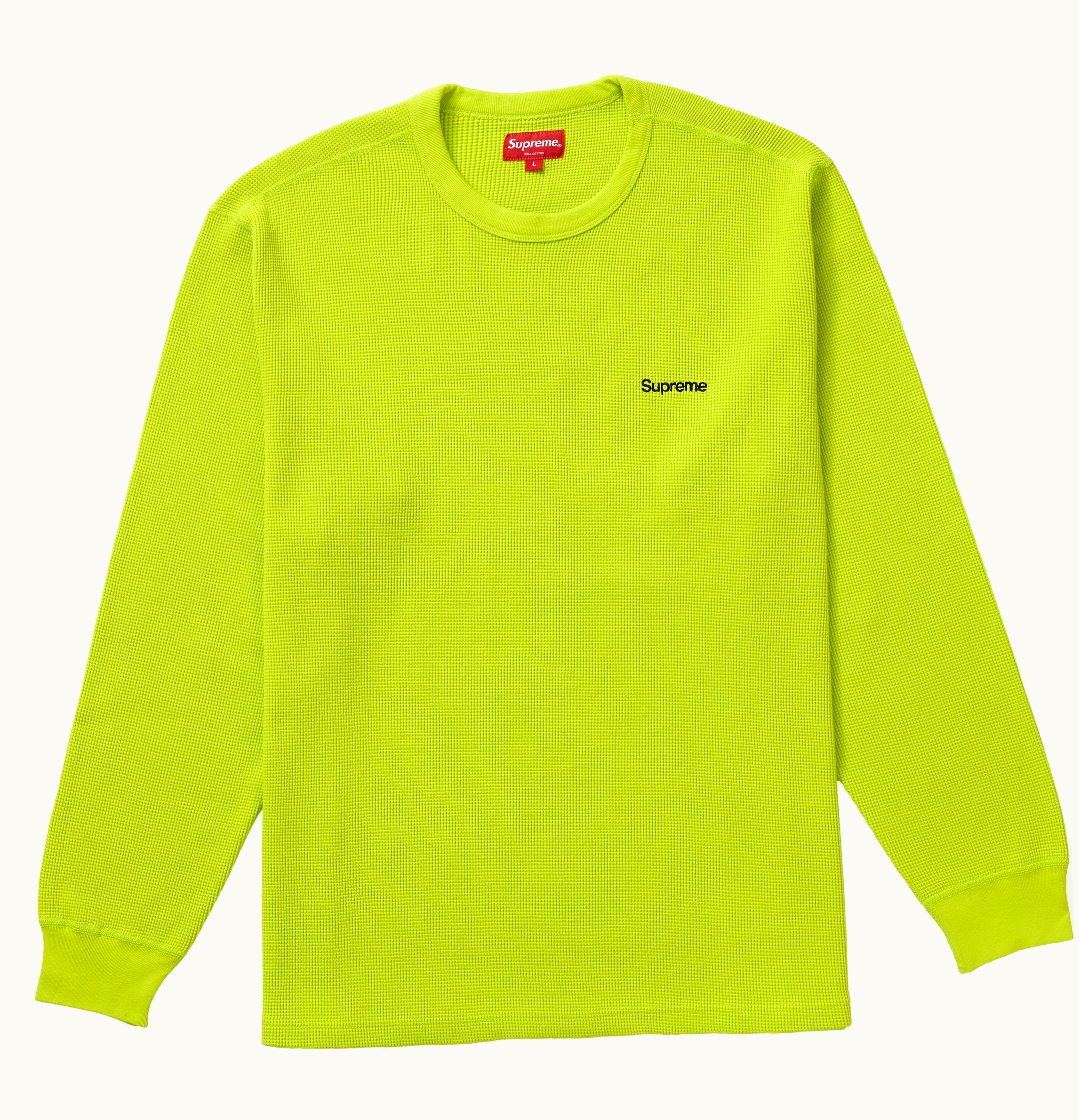 Supreme Supreme HQ Waffle Thermal Acid Green