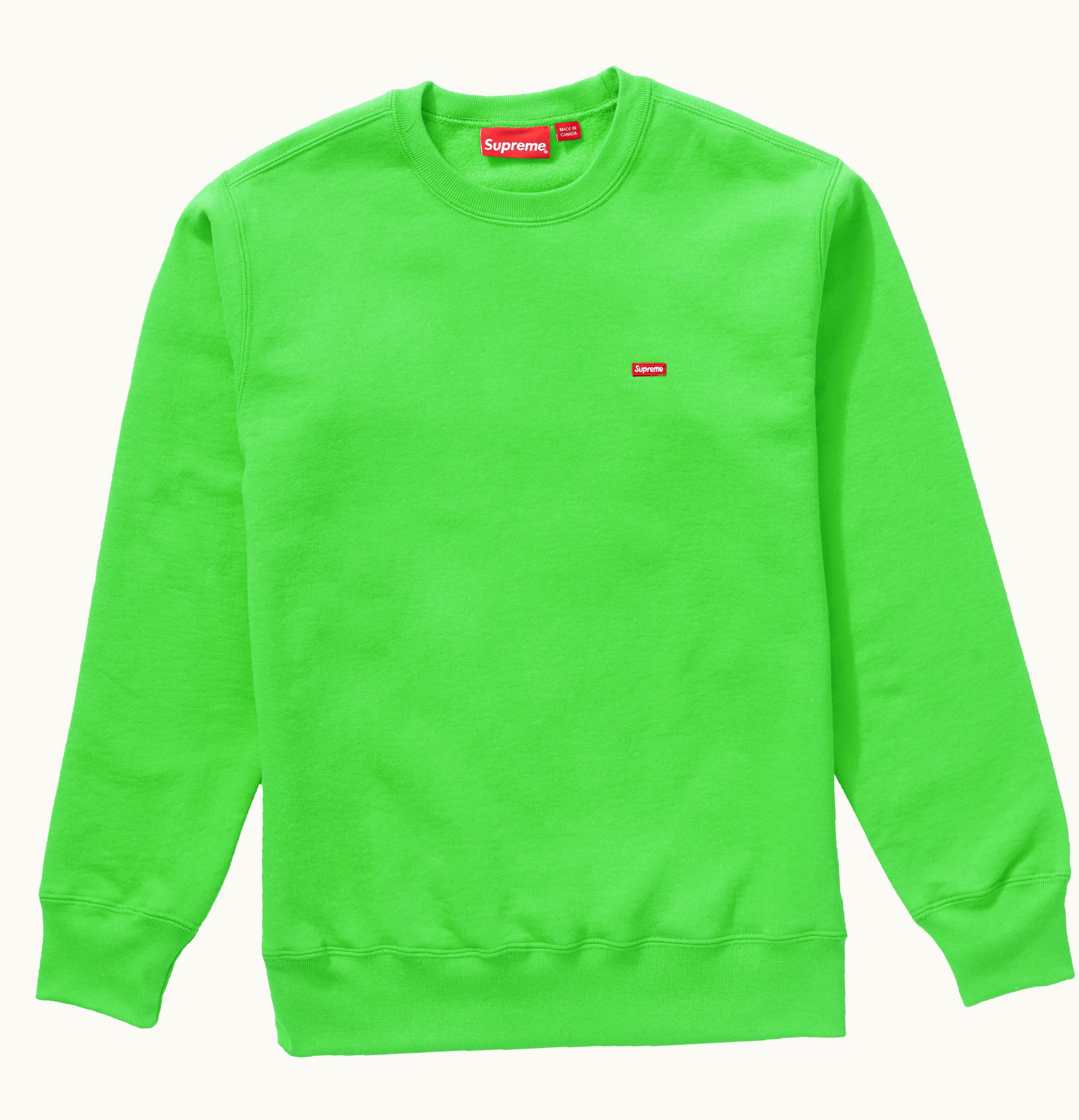 Supreme Supreme Small Box Crewneck Bright Green
