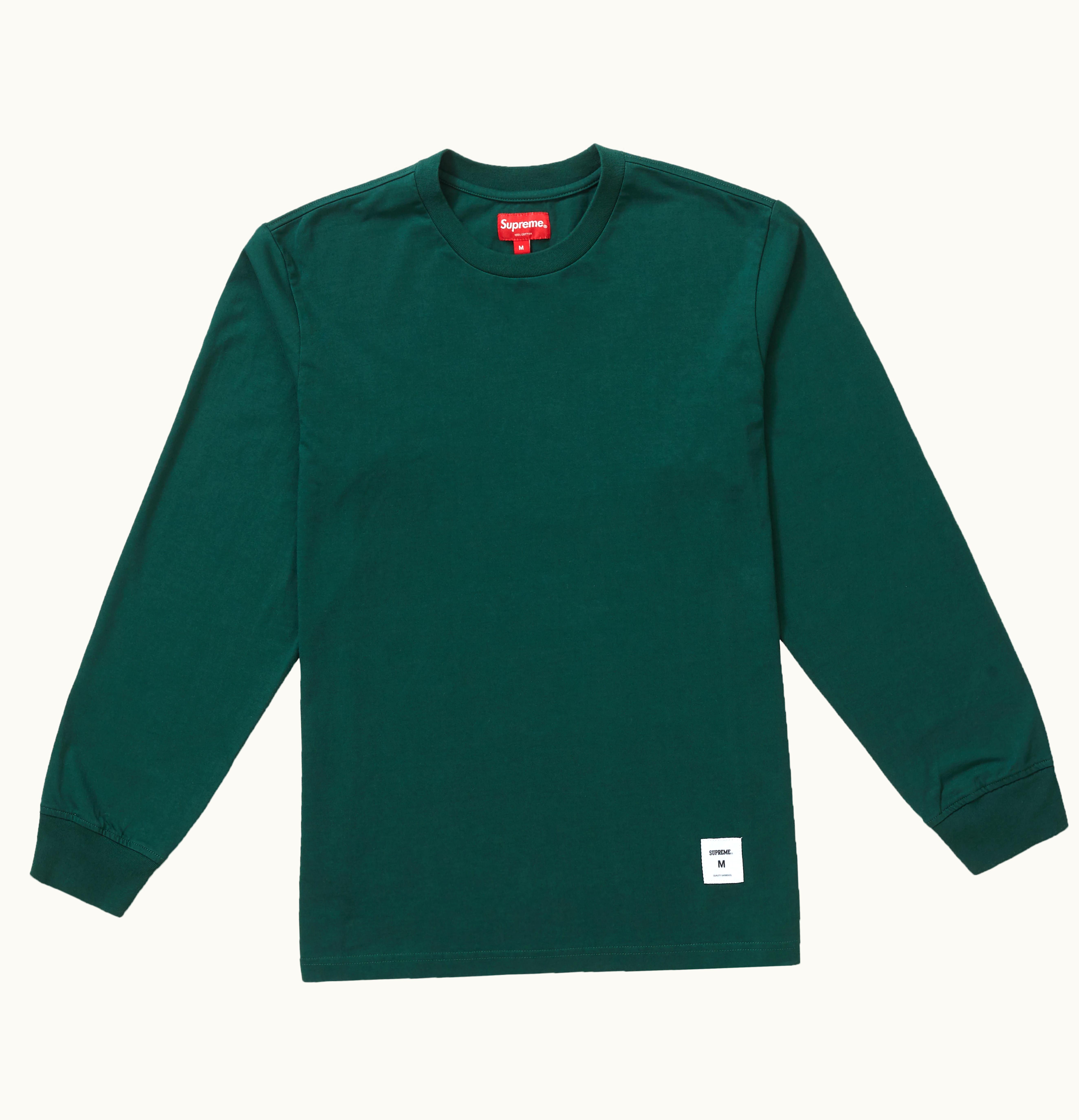 Supreme Supreme Trademark L S Top Dark Green