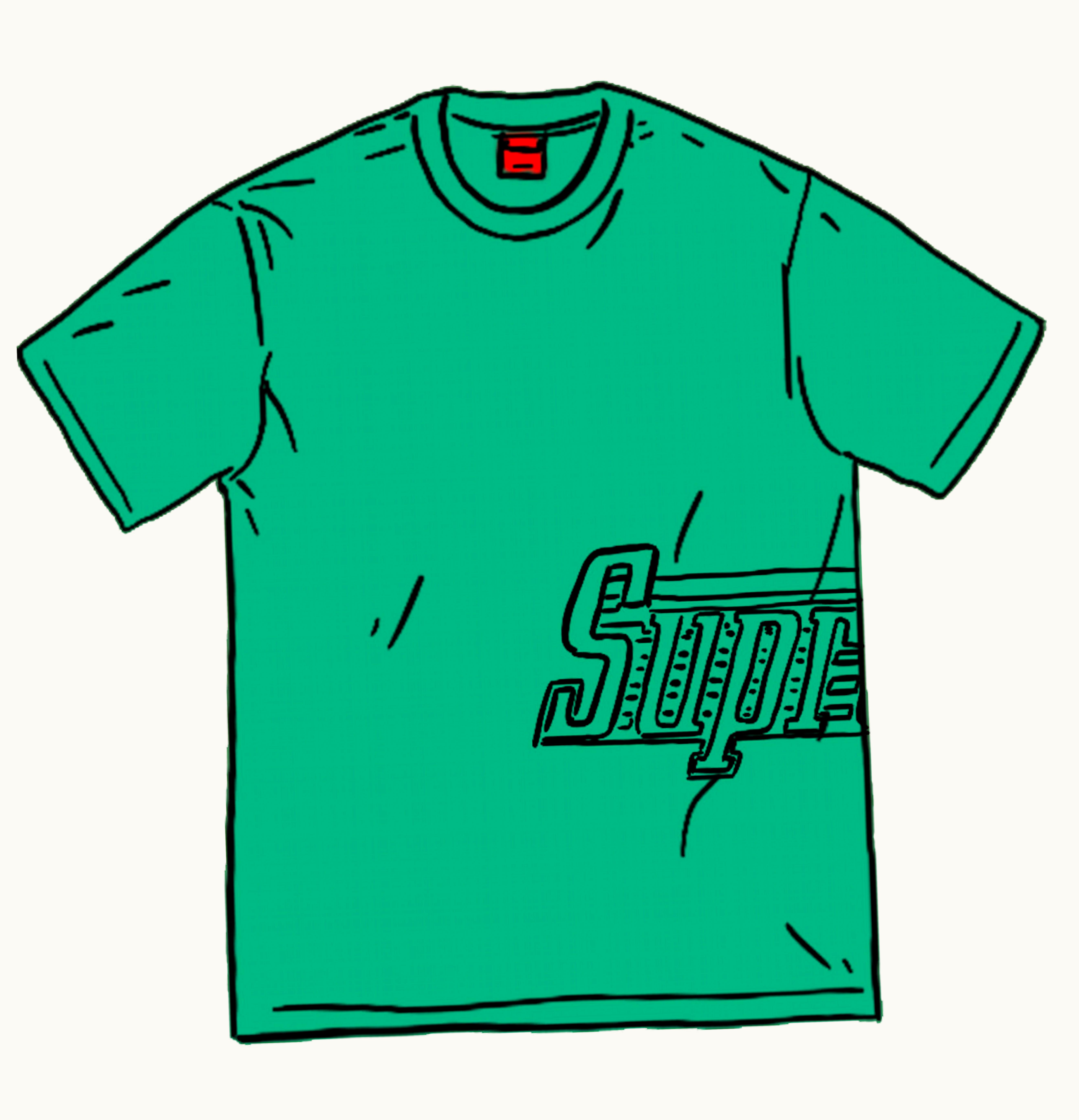 Supreme Supreme Side Logo S S Top Green