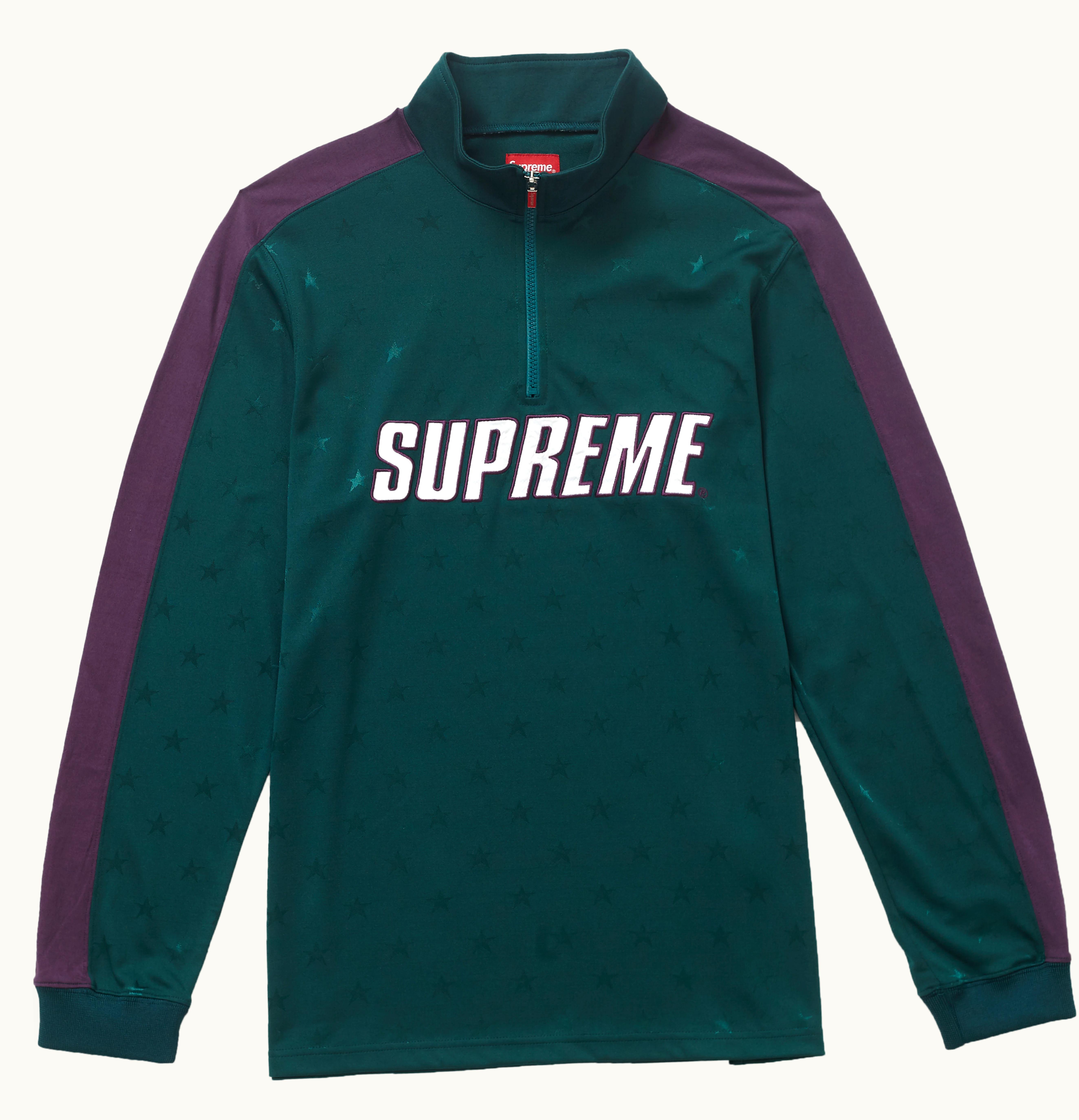 Supreme Supreme Track Half Zip Pullover Green