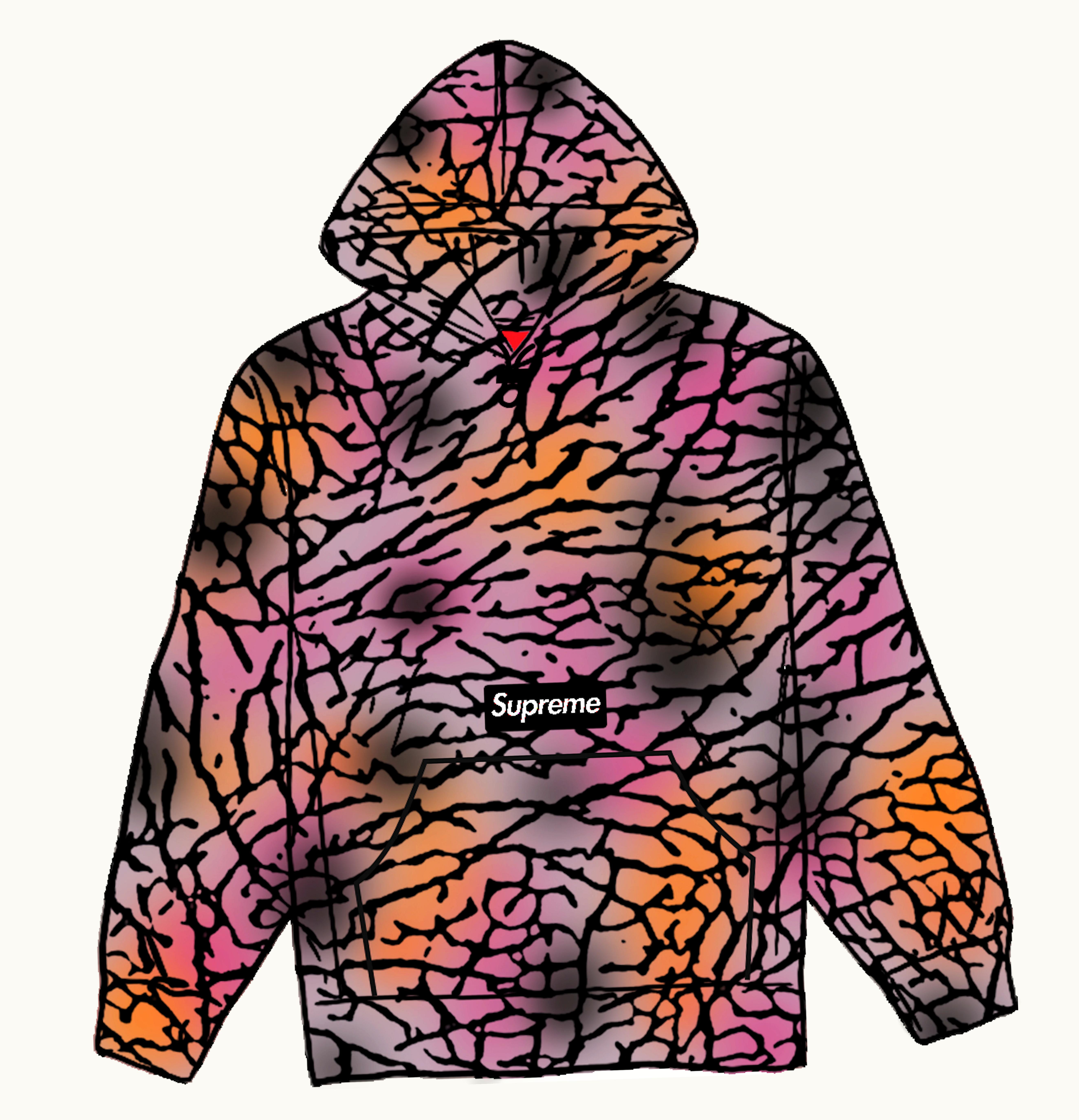 Supreme Supreme Polartec Hooded Sweatshirt FW20 Purple Treebark Camo