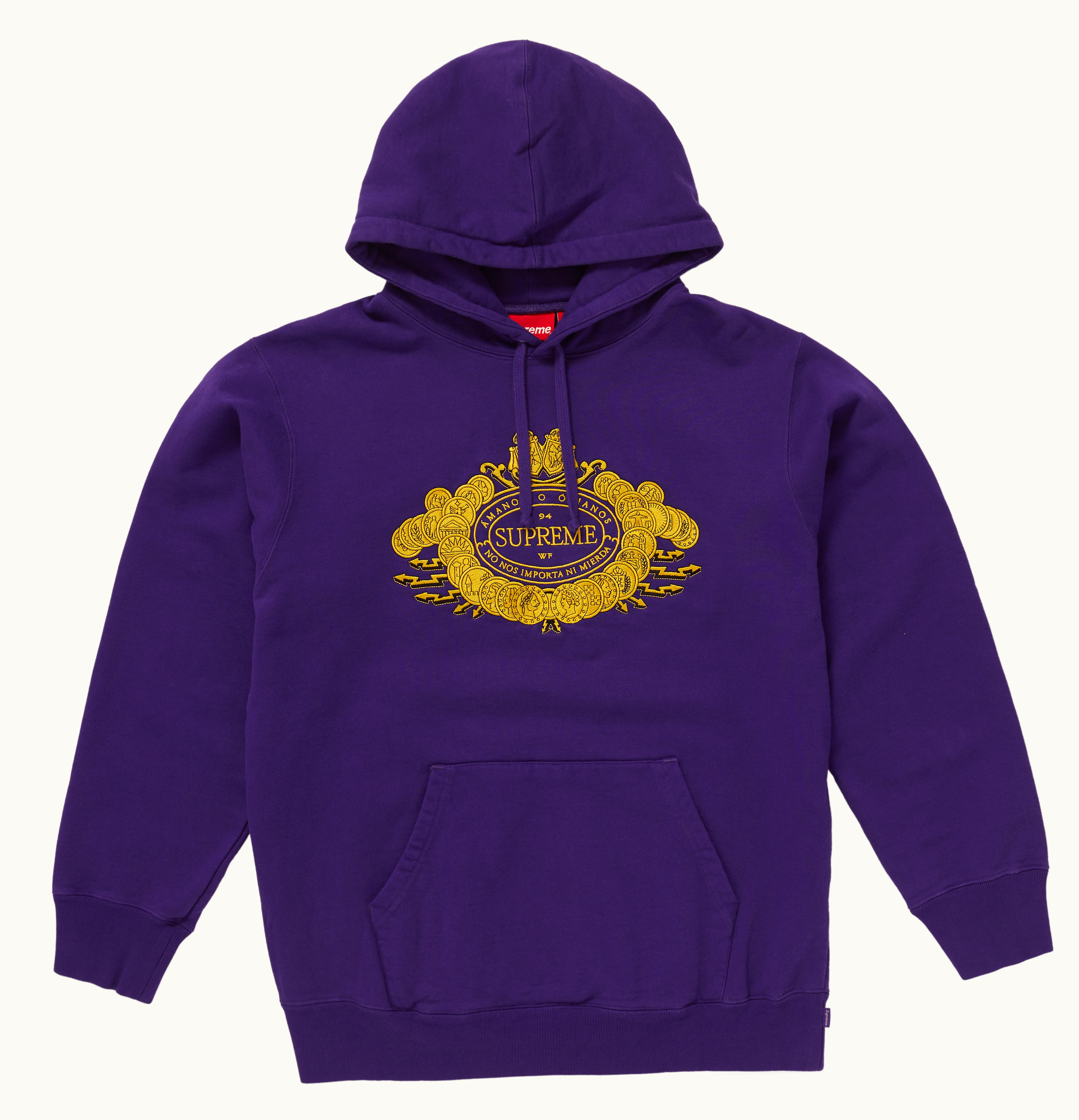 Supreme Supreme Love or Hate Hooded Sweatshirt Purple