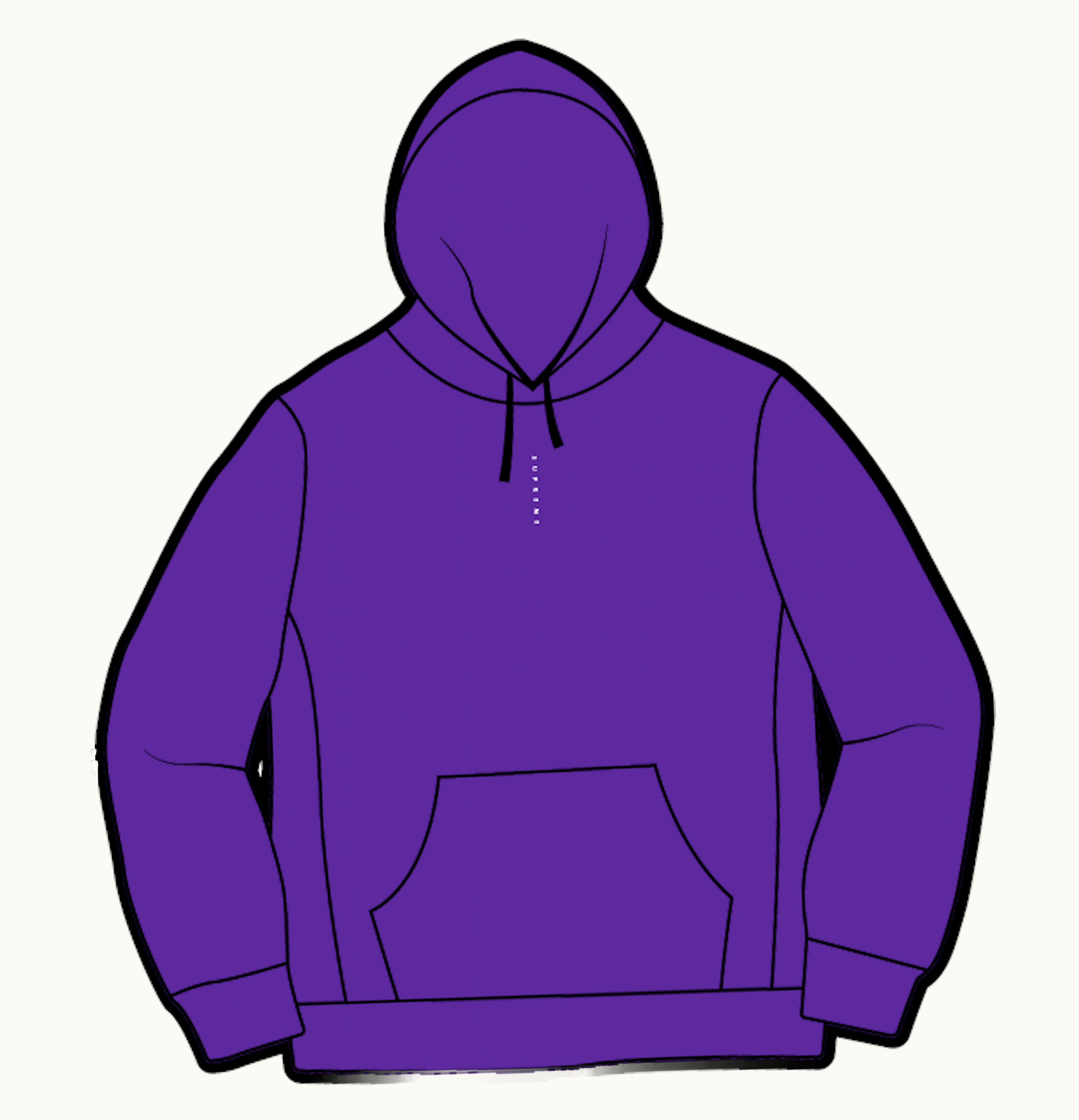 Supreme Supreme Micro Logo Hooded Sweatshirt Purple