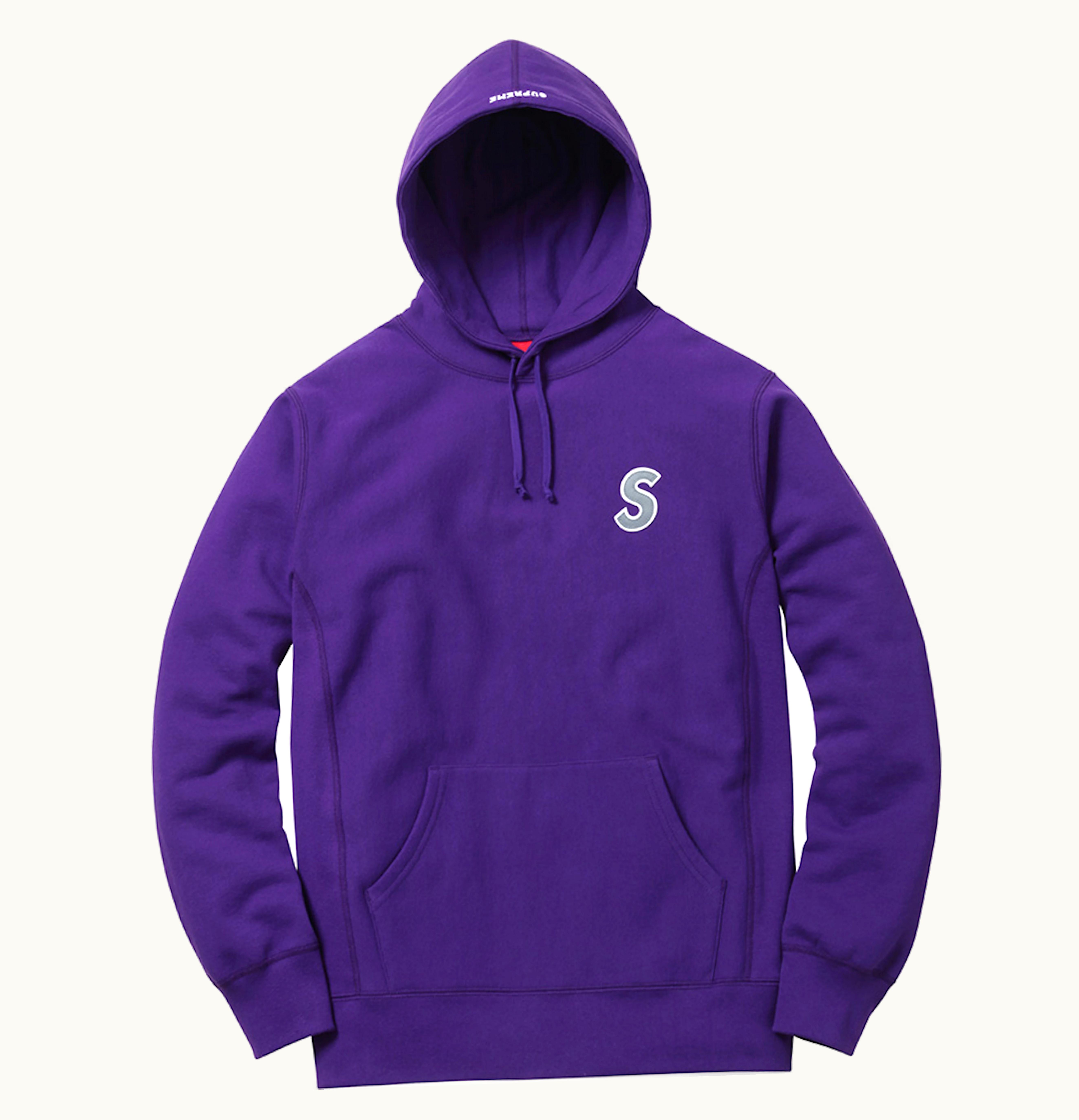 Supreme Supreme 3M Reflective S Logo Hooded Sweatshirt Purple