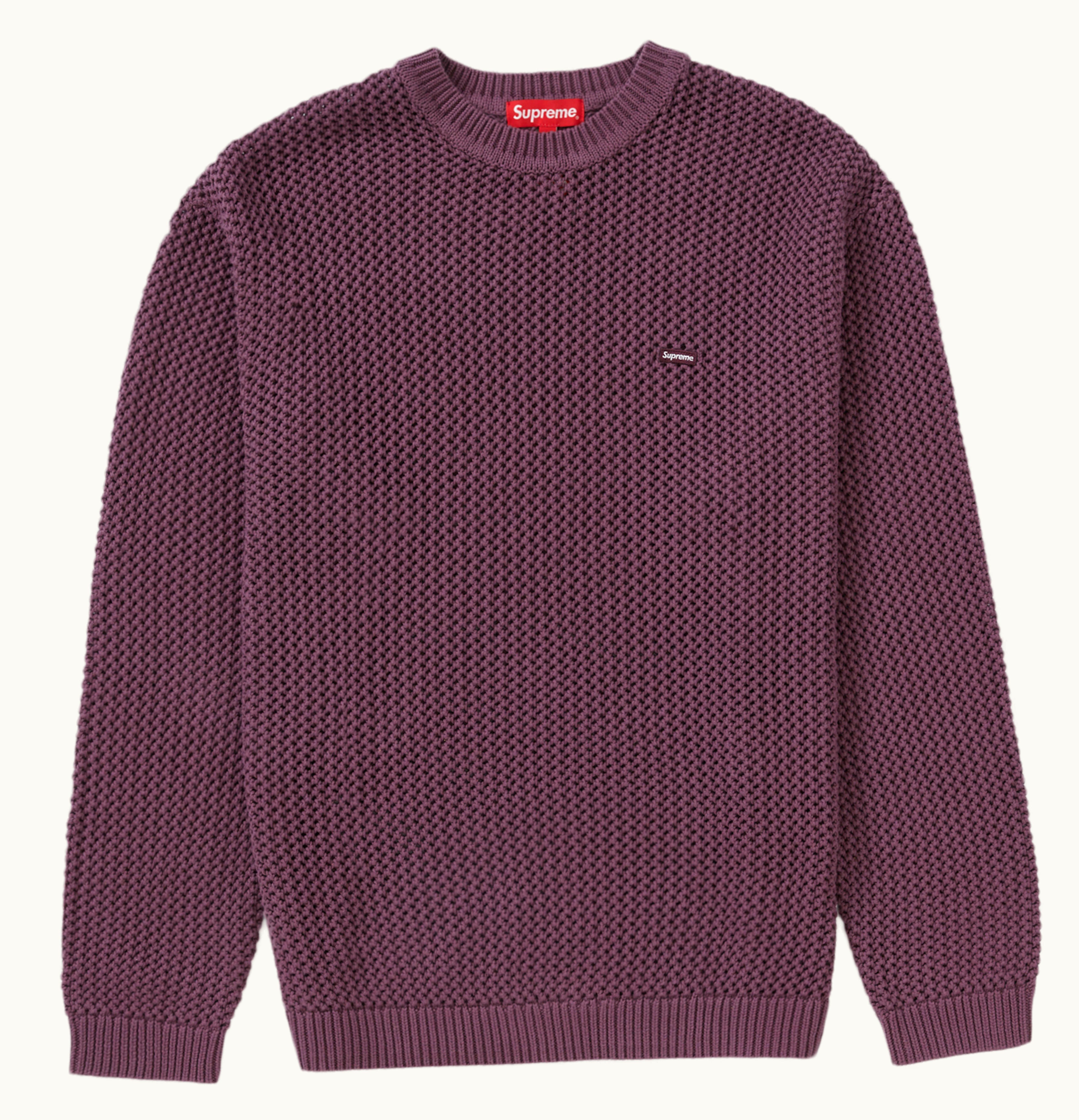 Supreme Supreme Open Knit Small Box Sweater Dusty Purple