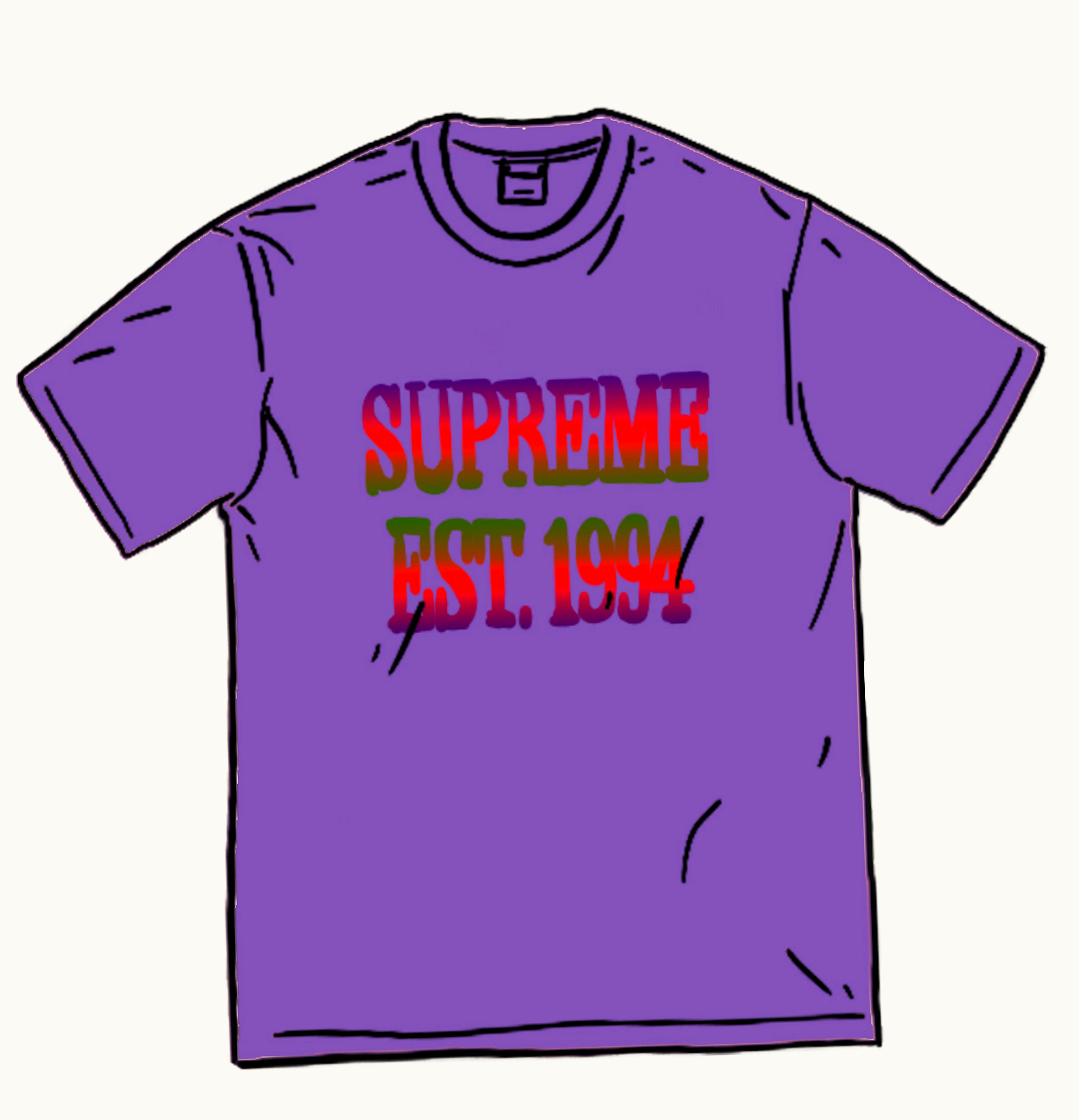 Supreme Supreme Cotton Mesh Gradient Logo S S Top Purple