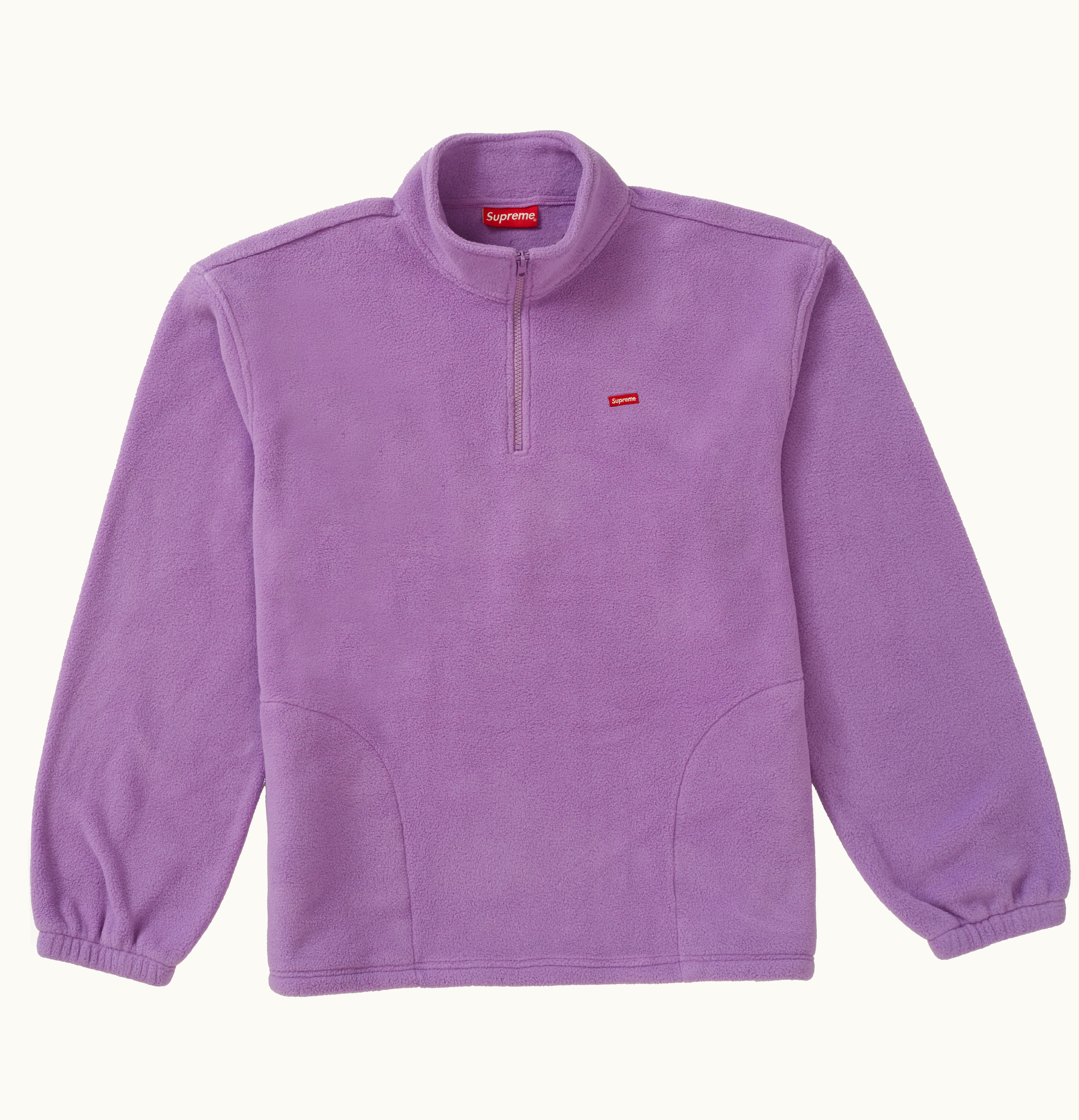 Supreme Supreme Polartec Half Zip Pullover Light Purple