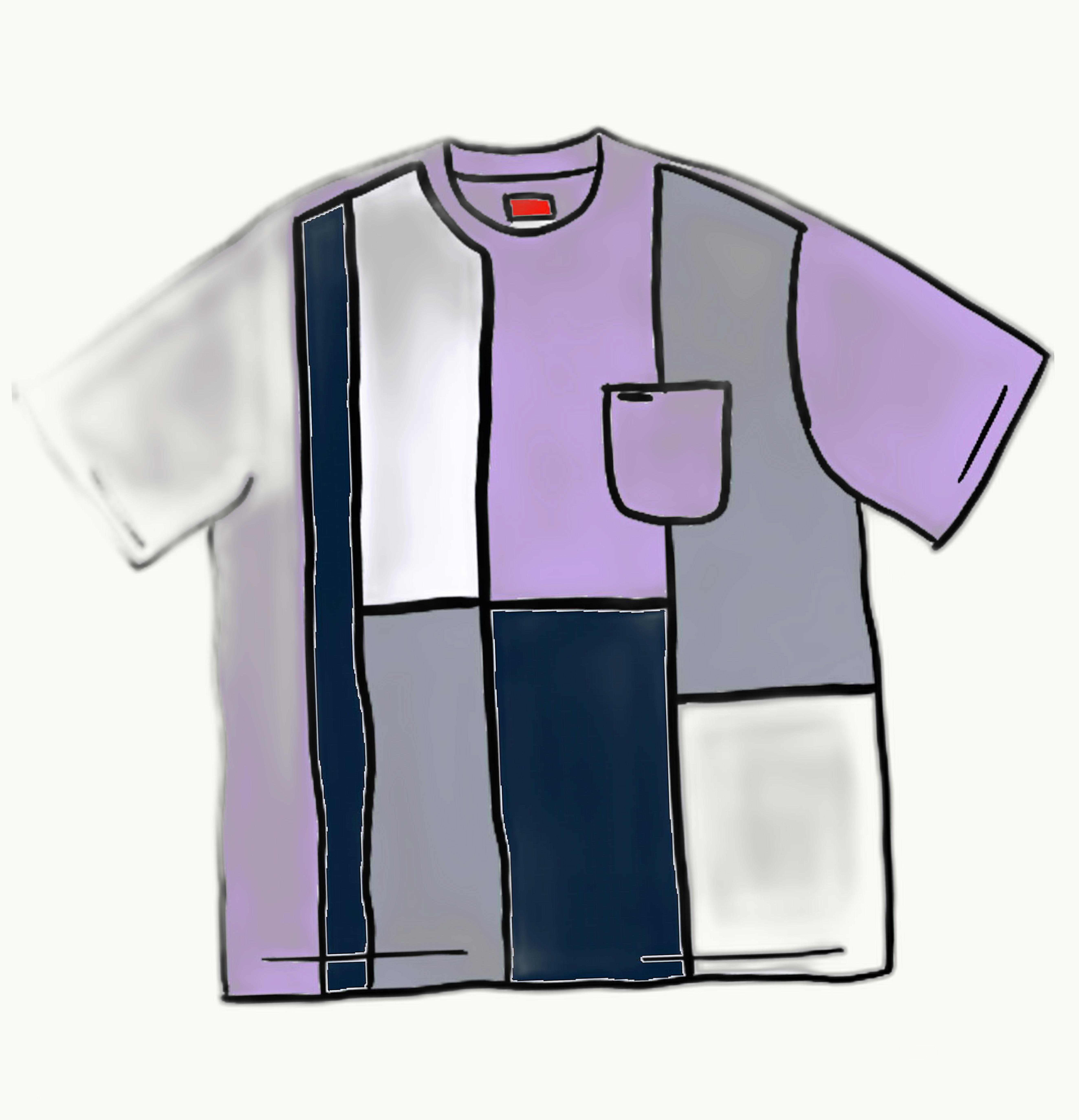 Supreme Supreme Patchwork Pocket Tee Light Purple