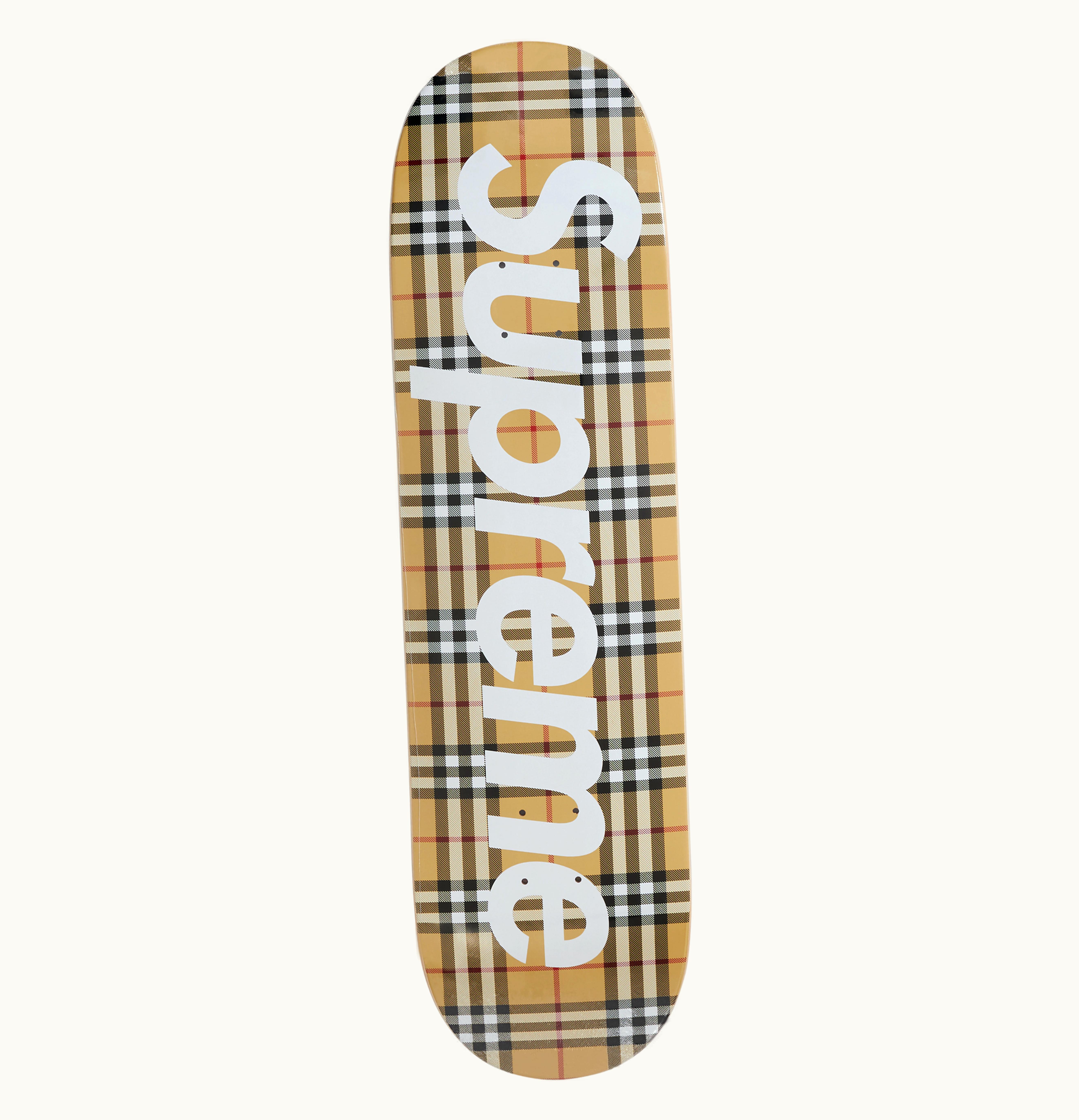Supreme Supreme Burberry Skateboard Deck Brown