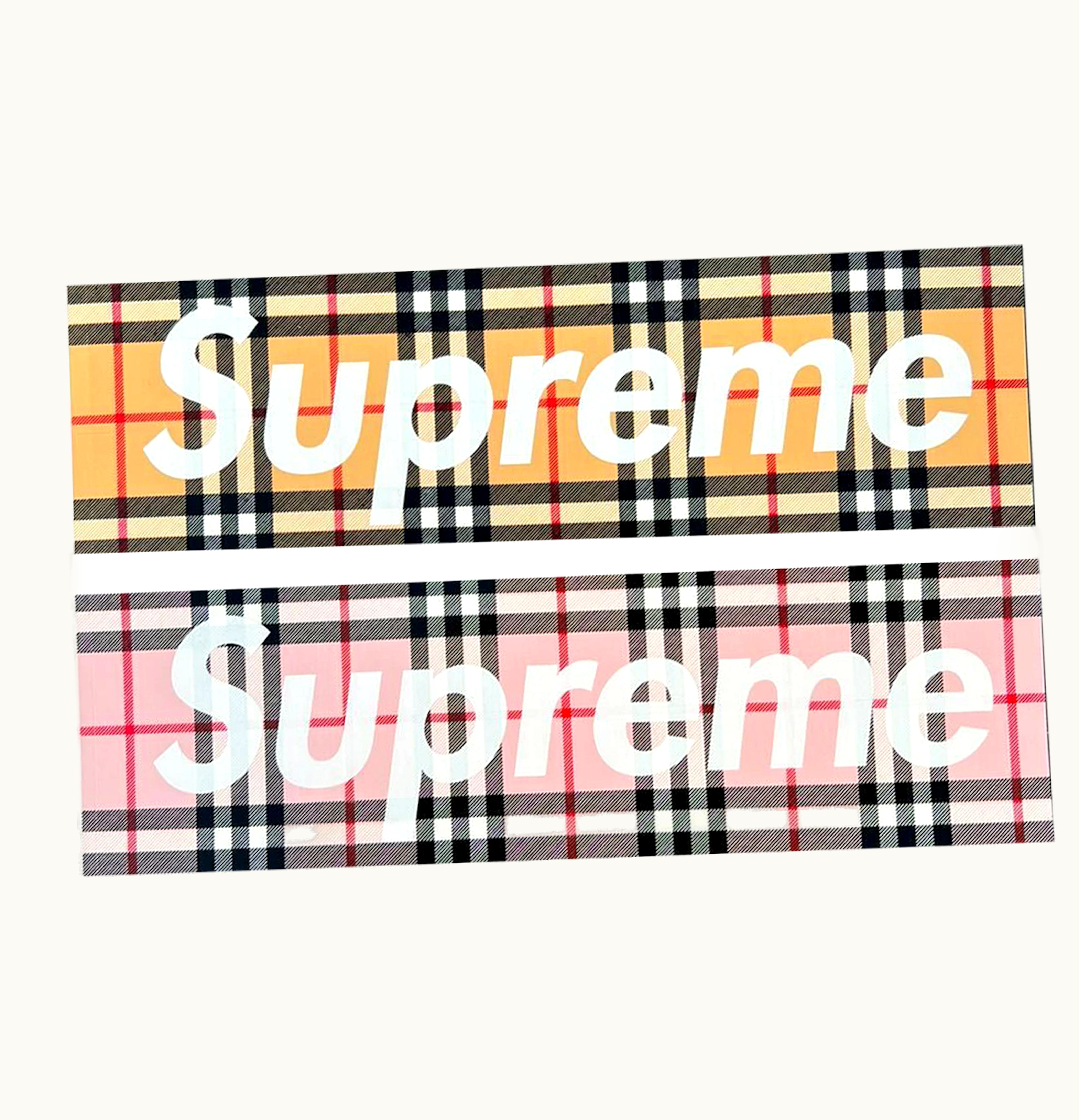 Supreme Supreme Burberry Box Logo Sticker Pack Multi