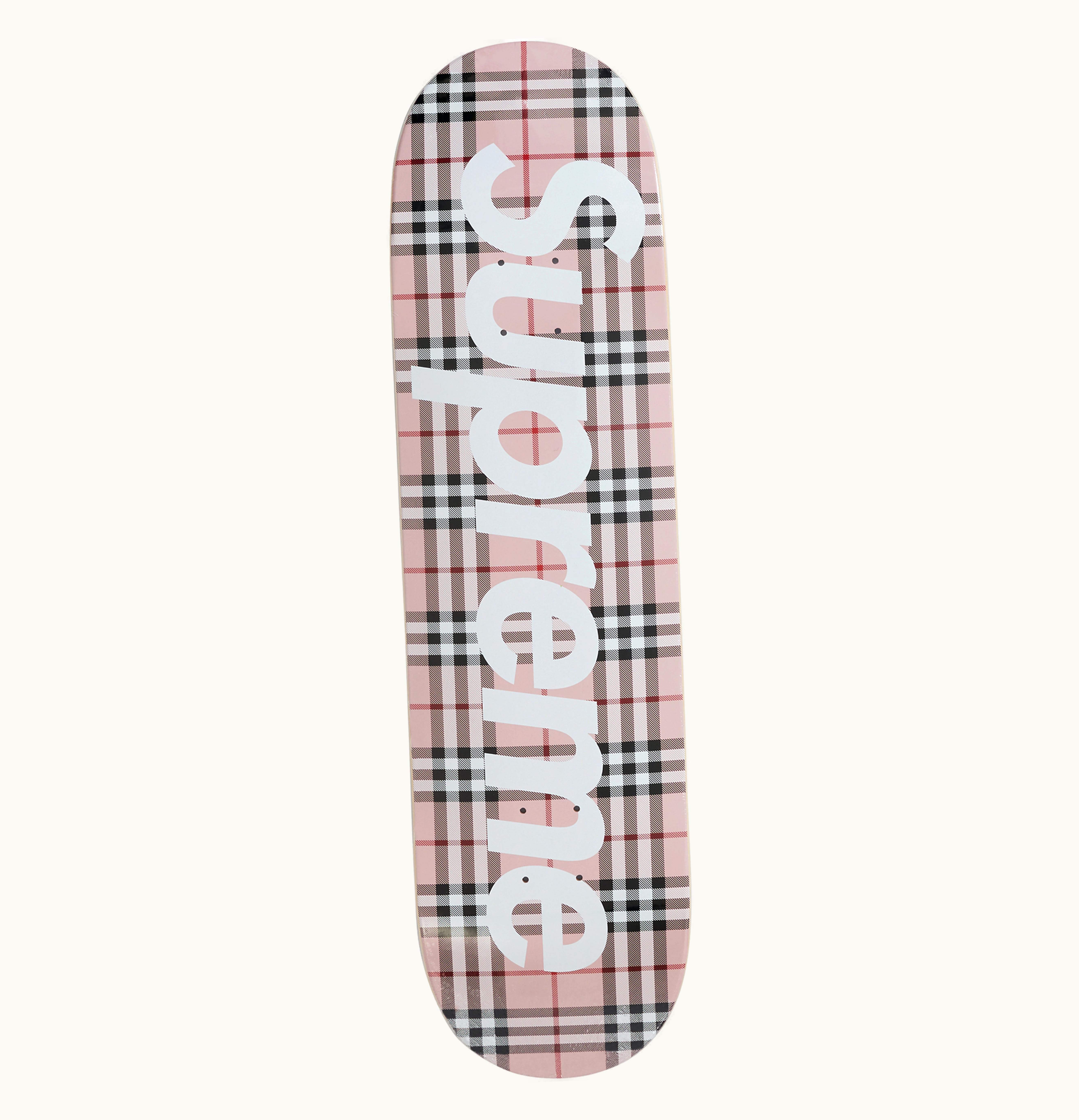 Supreme Supreme Burberry Skateboard Deck Pink