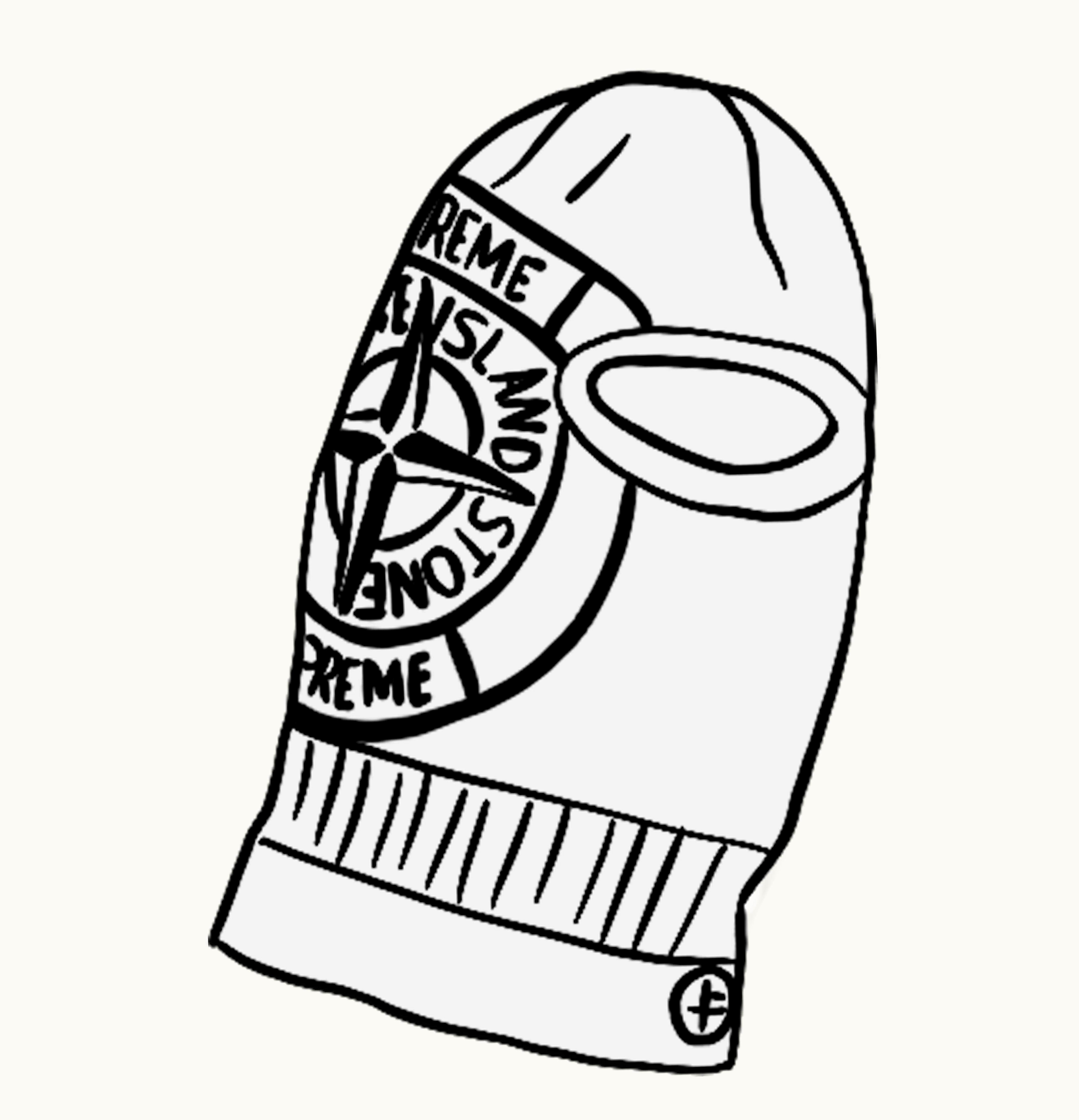 Supreme Supreme Stone Island Glow Knit Balaclava Glow In The Dark