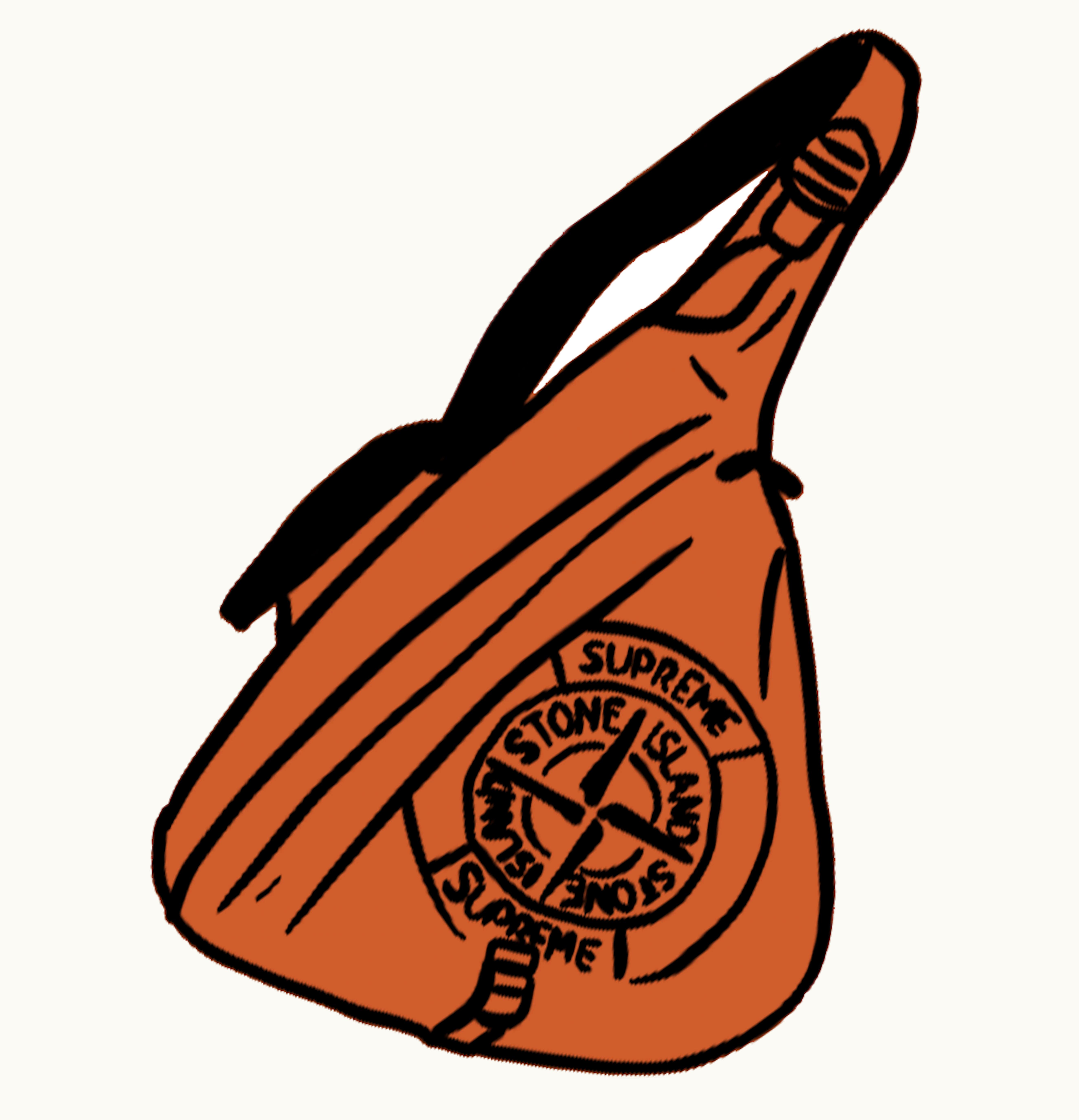 Supreme Supreme Stone Island Printed Camo Nylon Shoulder Bag Coral