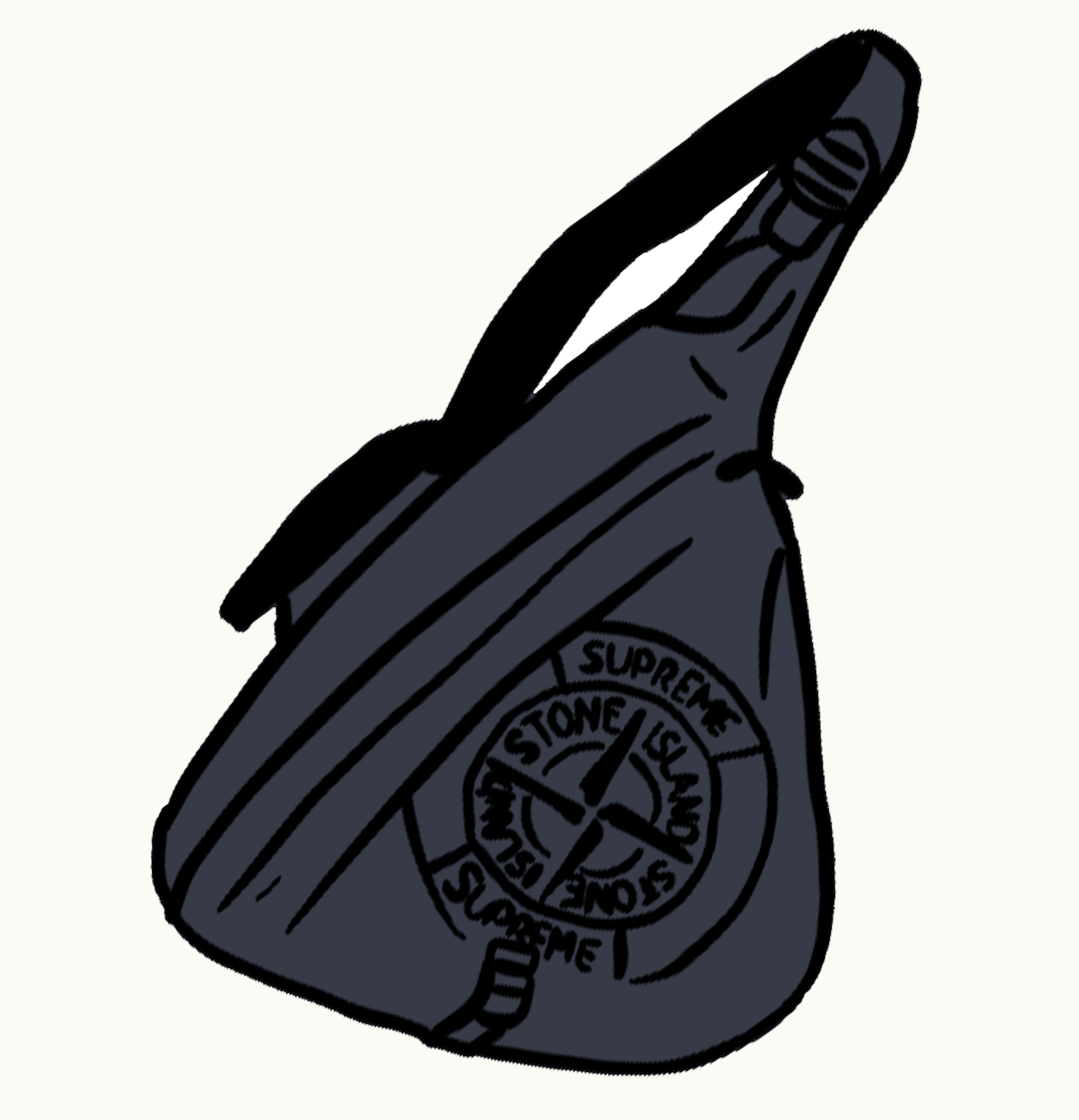 Supreme Supreme Stone Island Printed Camo Nylon Shoulder Bag Black