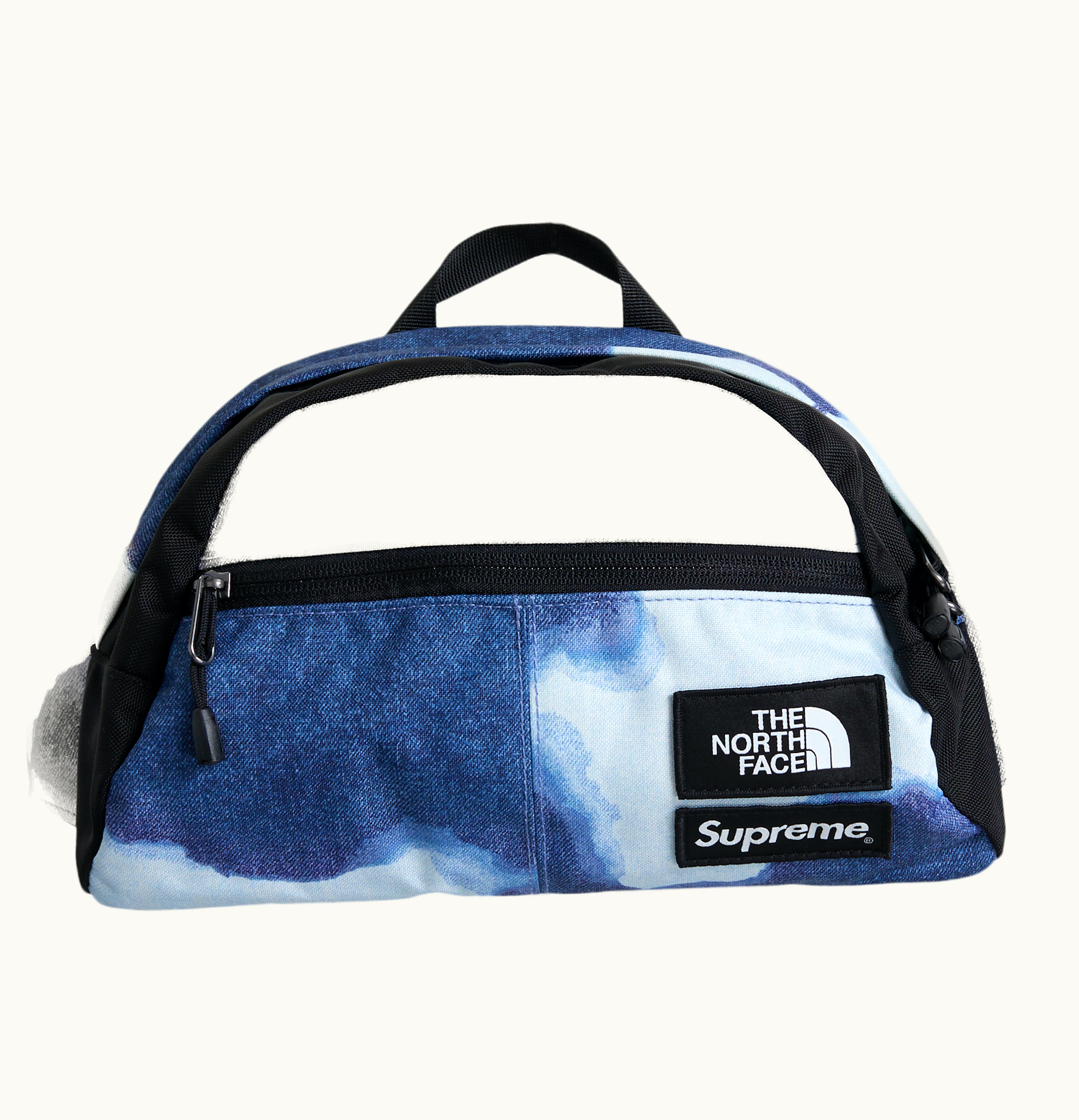 Supreme Supreme The North Face Bleached Denim Print Roo II Indigo
