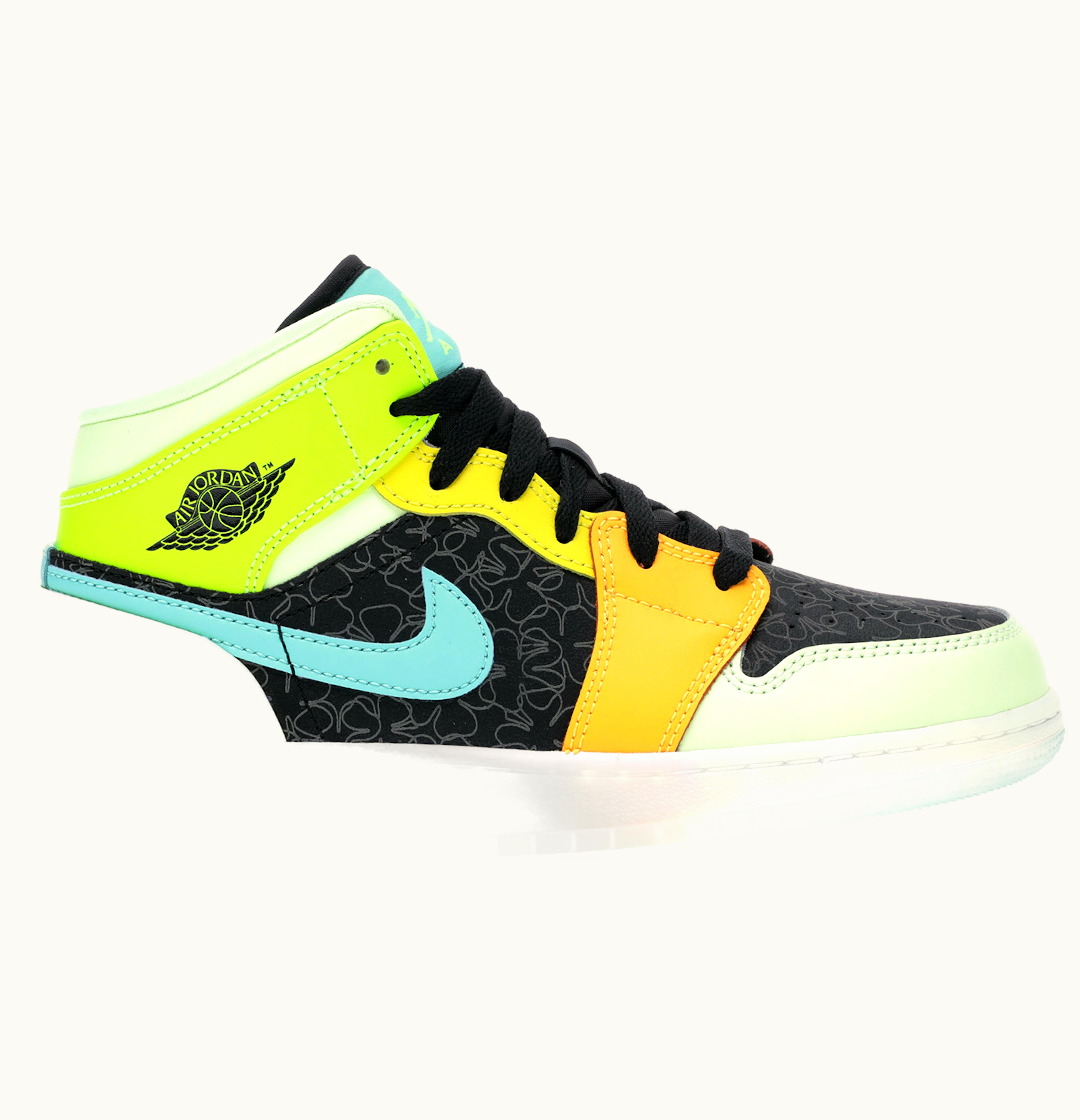 Jordan Nike Air Jordan 1 Mid SE Aurora Green GS