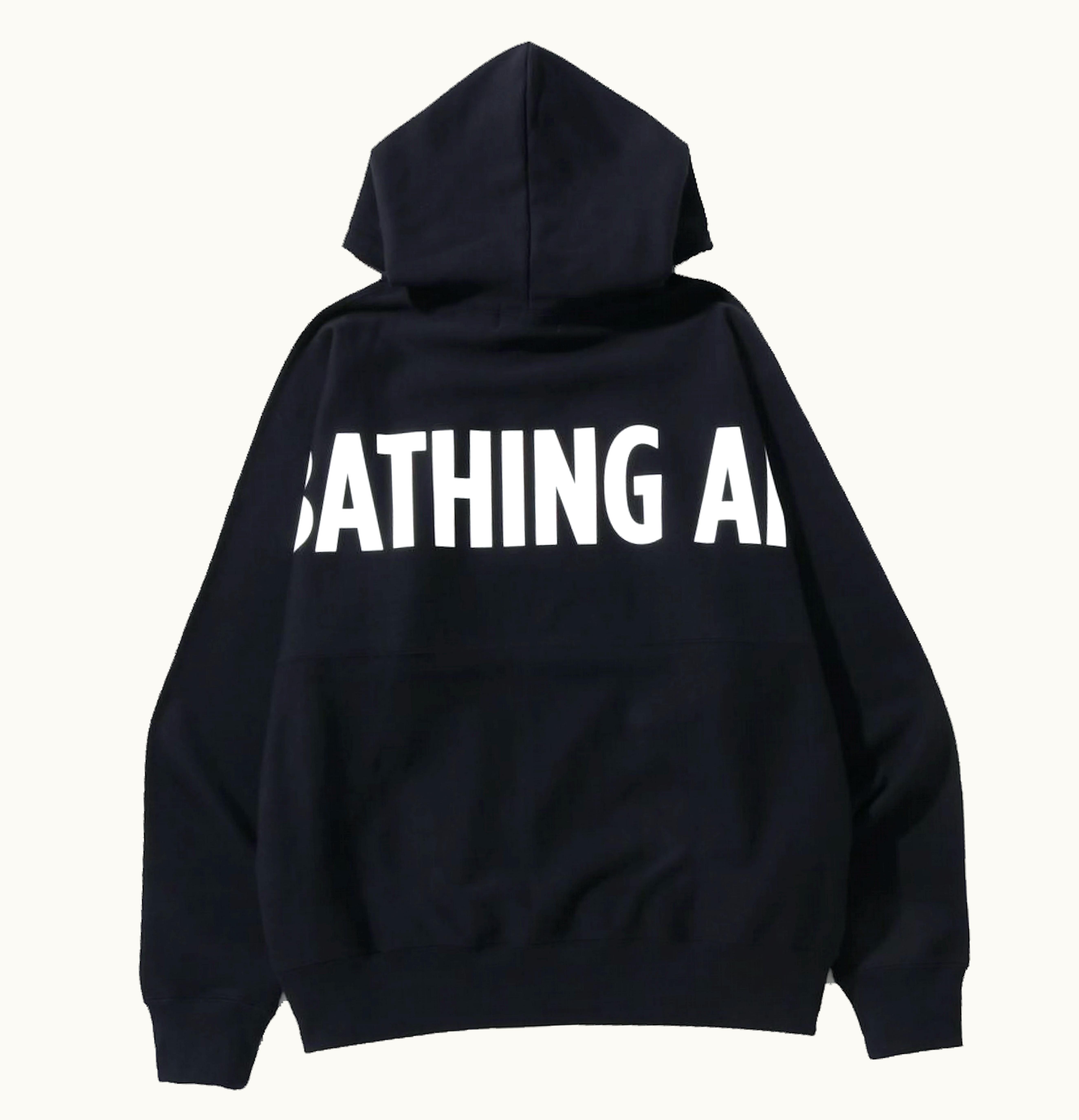 BAPE BAPE A Bathing Ape Loose Fit Pullover Hoodie Black