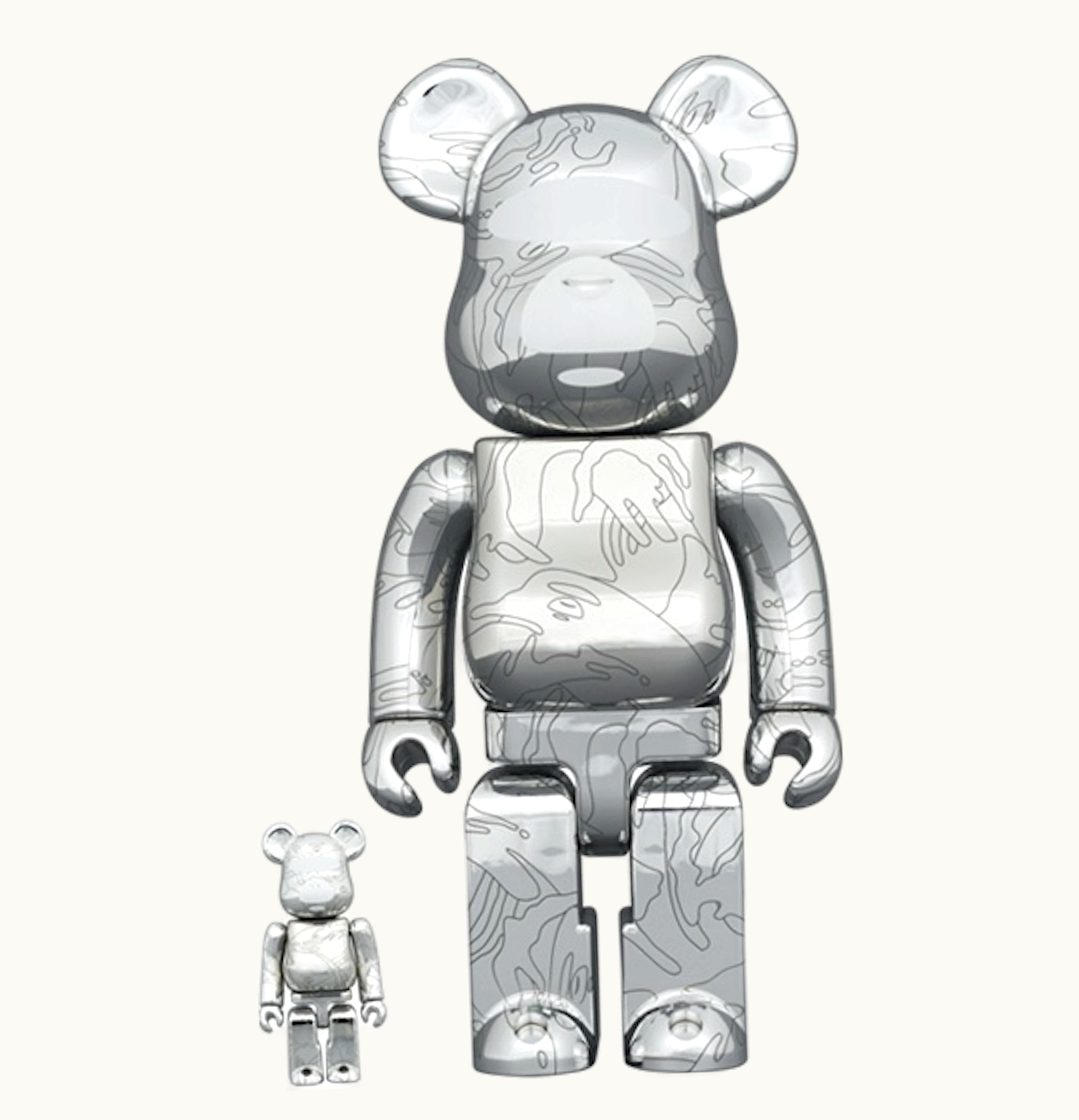 Bearbrick Bearbrick x AAPE by A Bathing Ape 10th Anniversary 100 400 Set