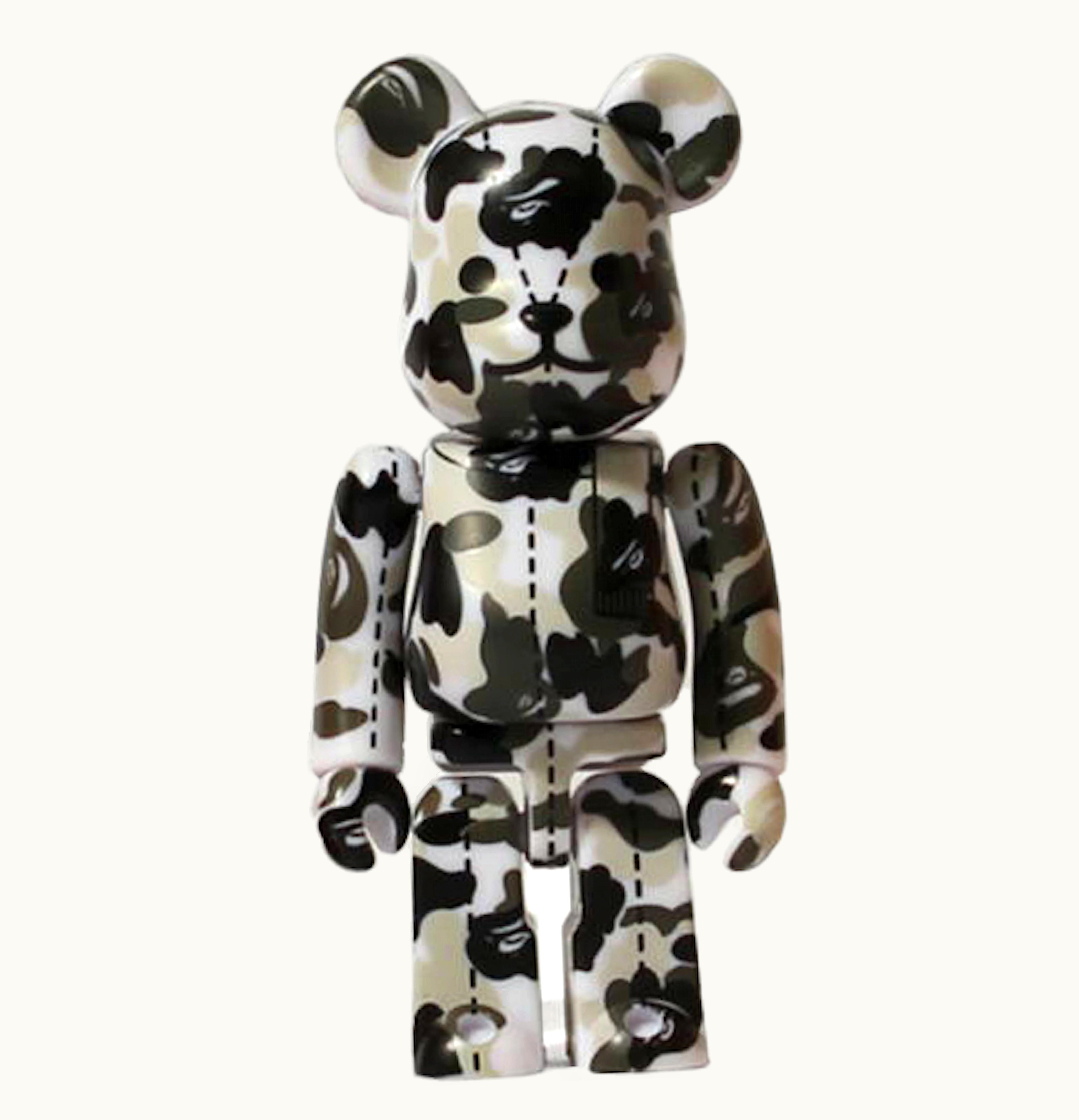 Bearbrick Bearbrick x A Bathing Ape 28th Anniversary Camo 3 100 Grey Black