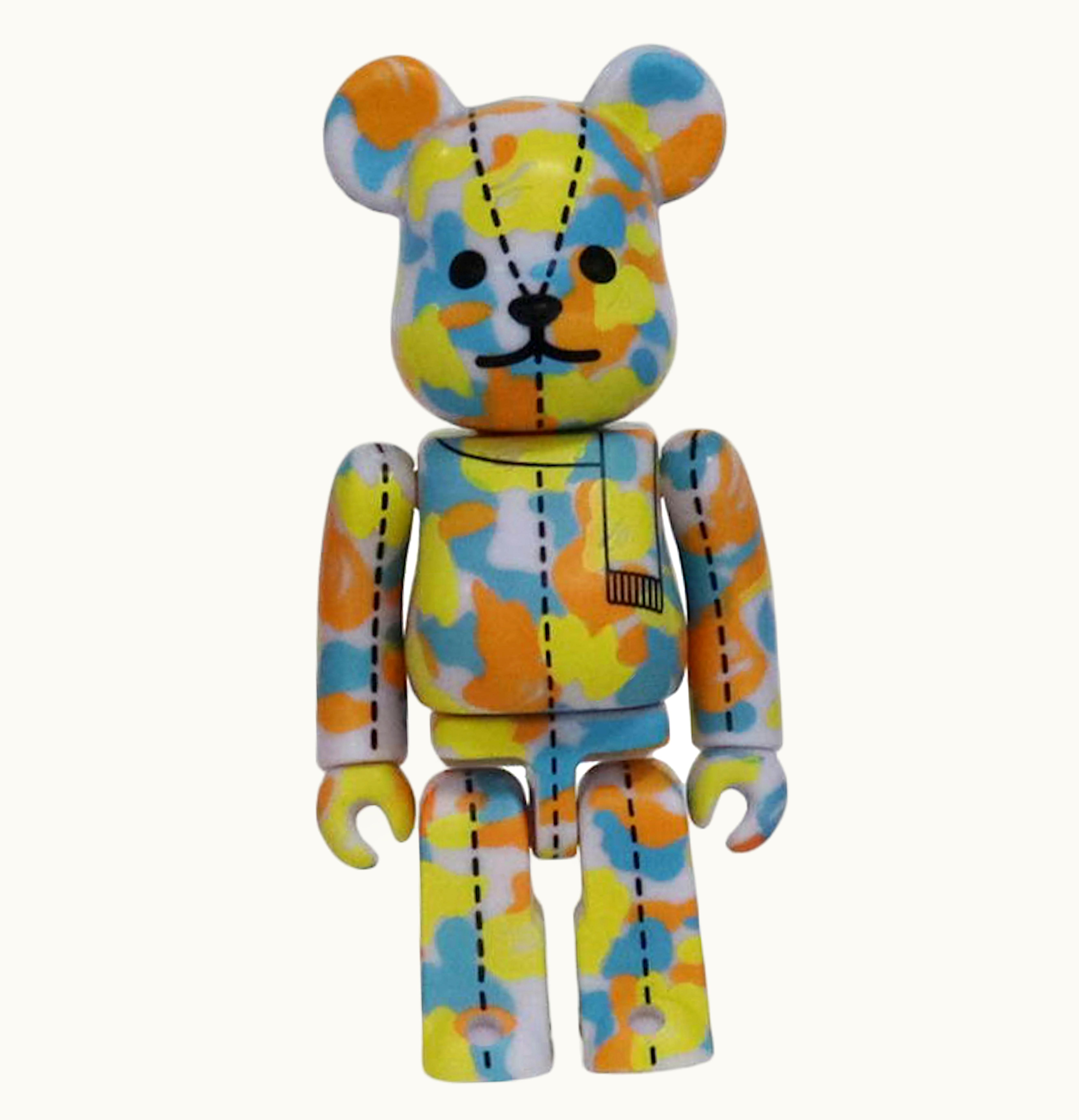 Bearbrick Bearbrick x A Bathing Ape 28th Anniversary Camo 4 100 Blue Yellow