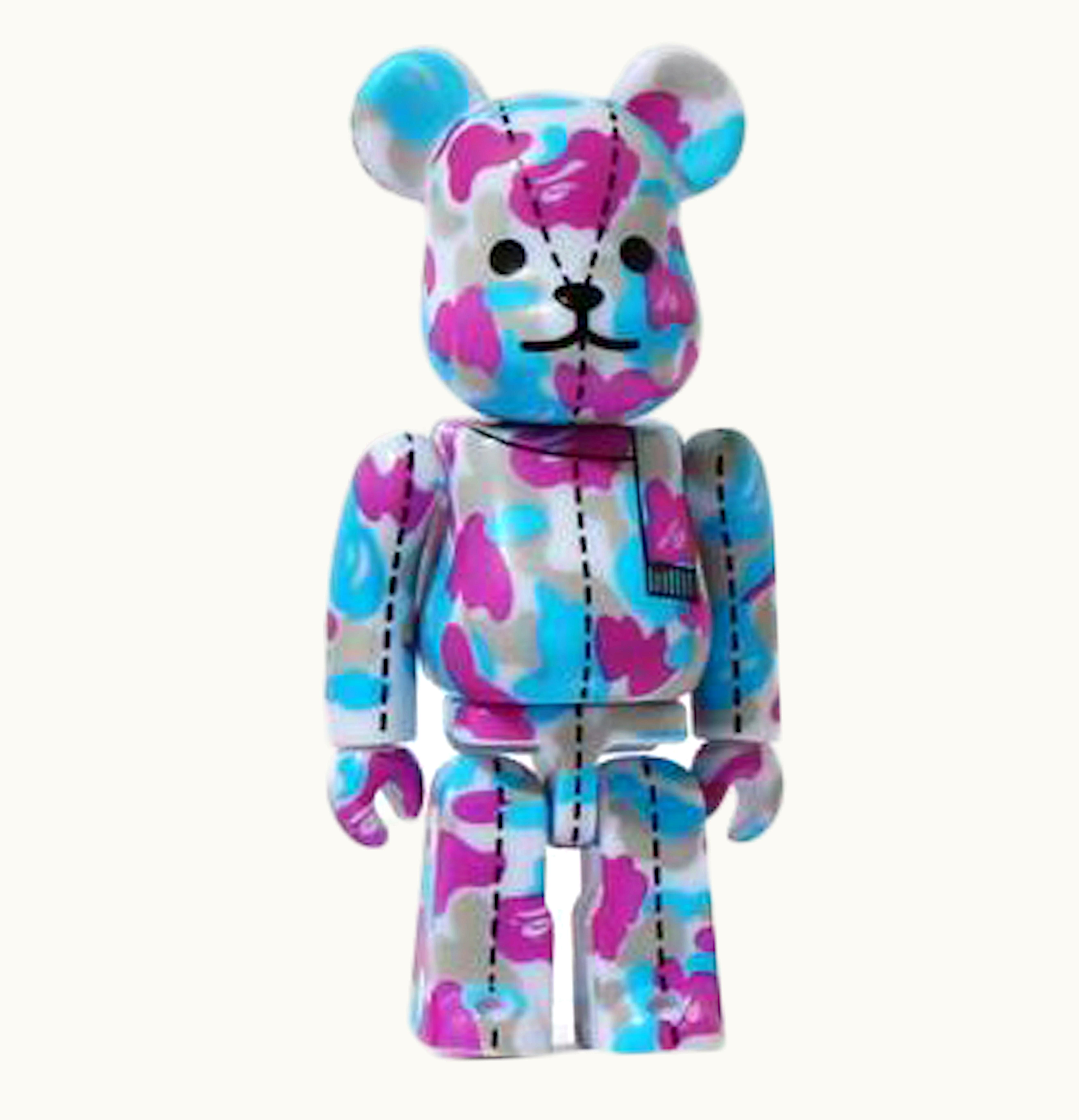 Bearbrick Bearbrick x A Bathing Ape 28th Anniversary Camo 2 100 Purple Blue Grey