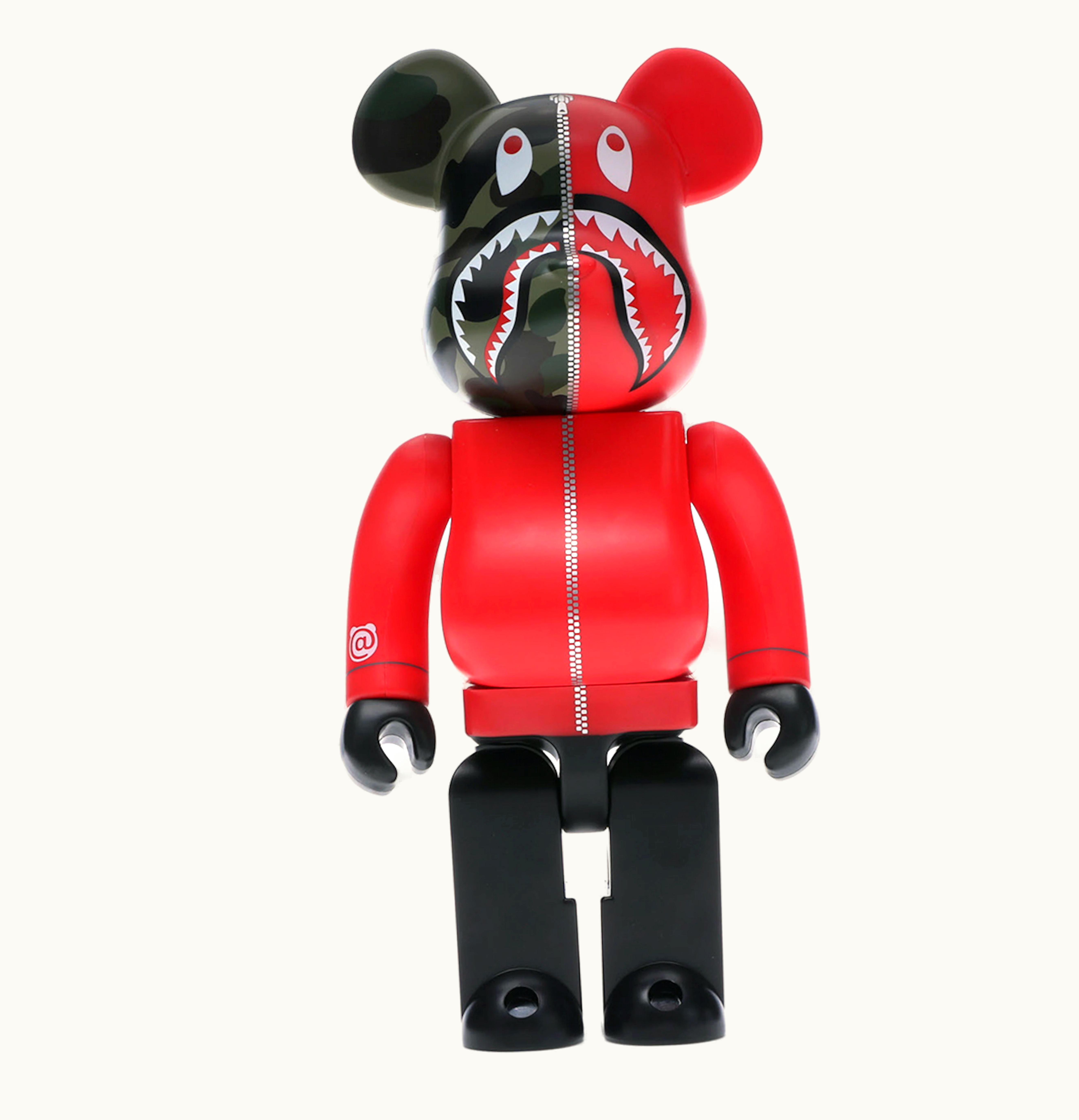 Bearbrick Bearbrick A Bathing Ape 1st Camo Shark 400 Red
