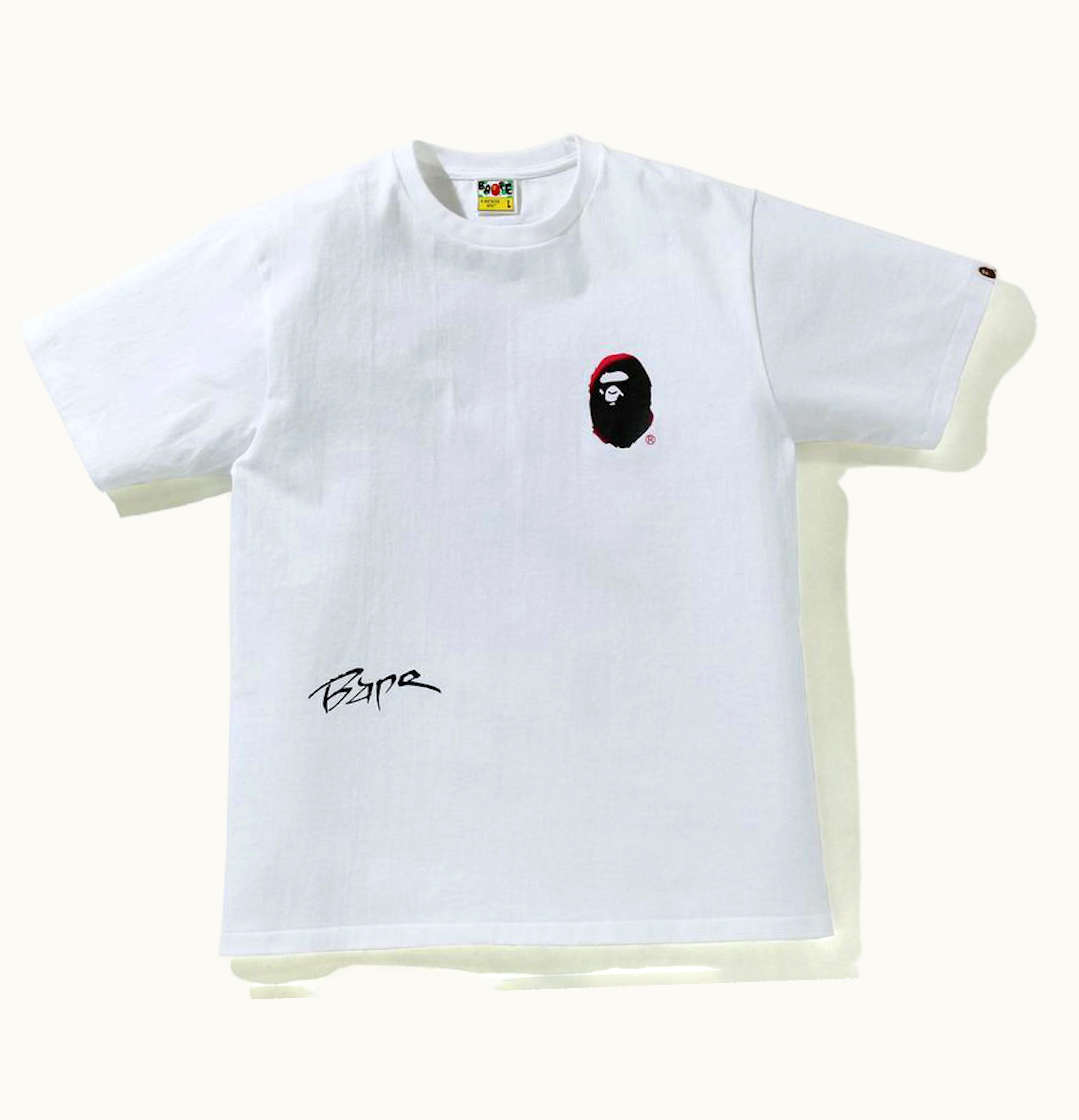 BAPE BAPE A Bathing Ape Back Street Tee White