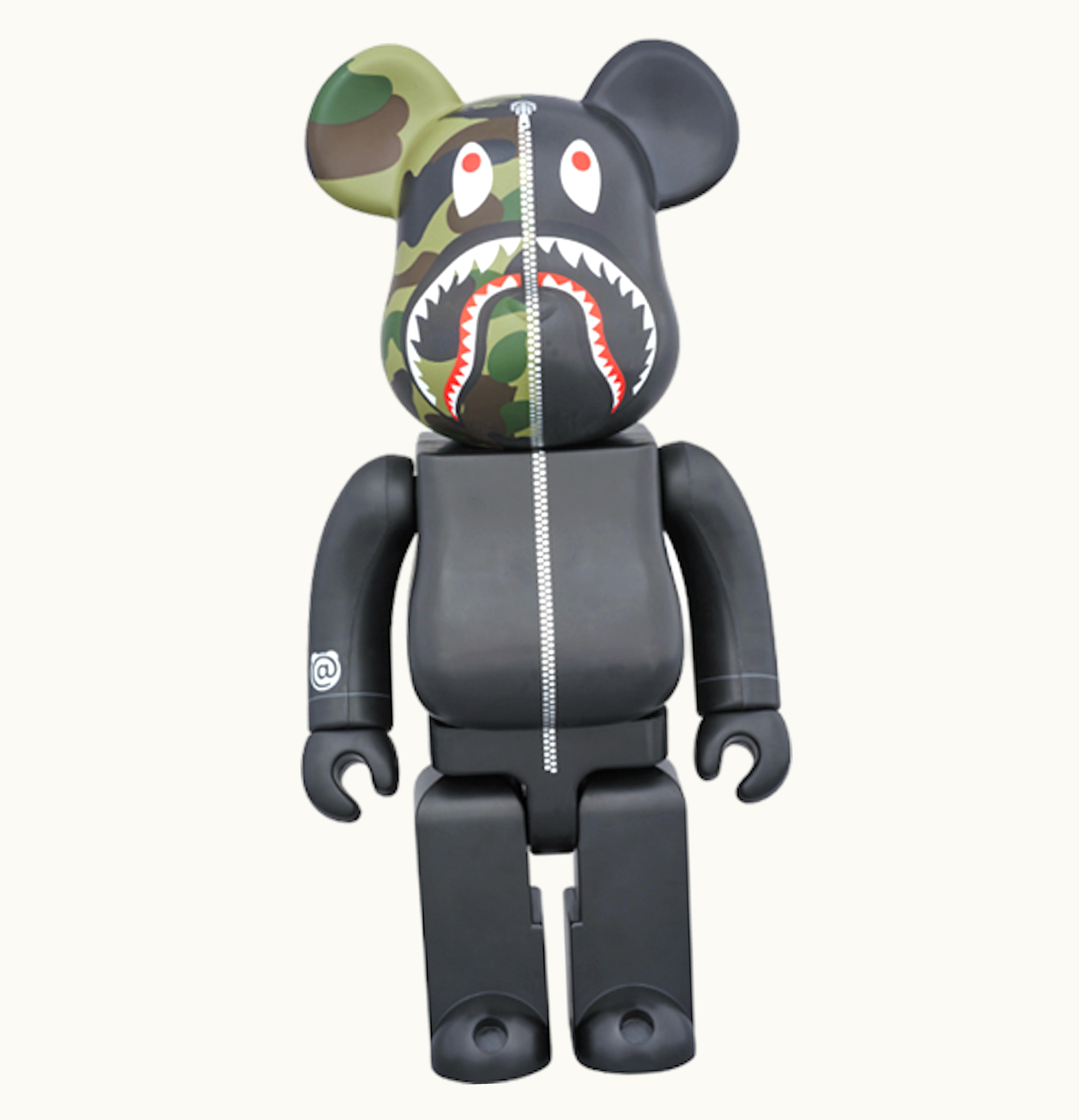 Bearbrick Bearbrick A Bathing Ape 1st Camo Shark 400 Black