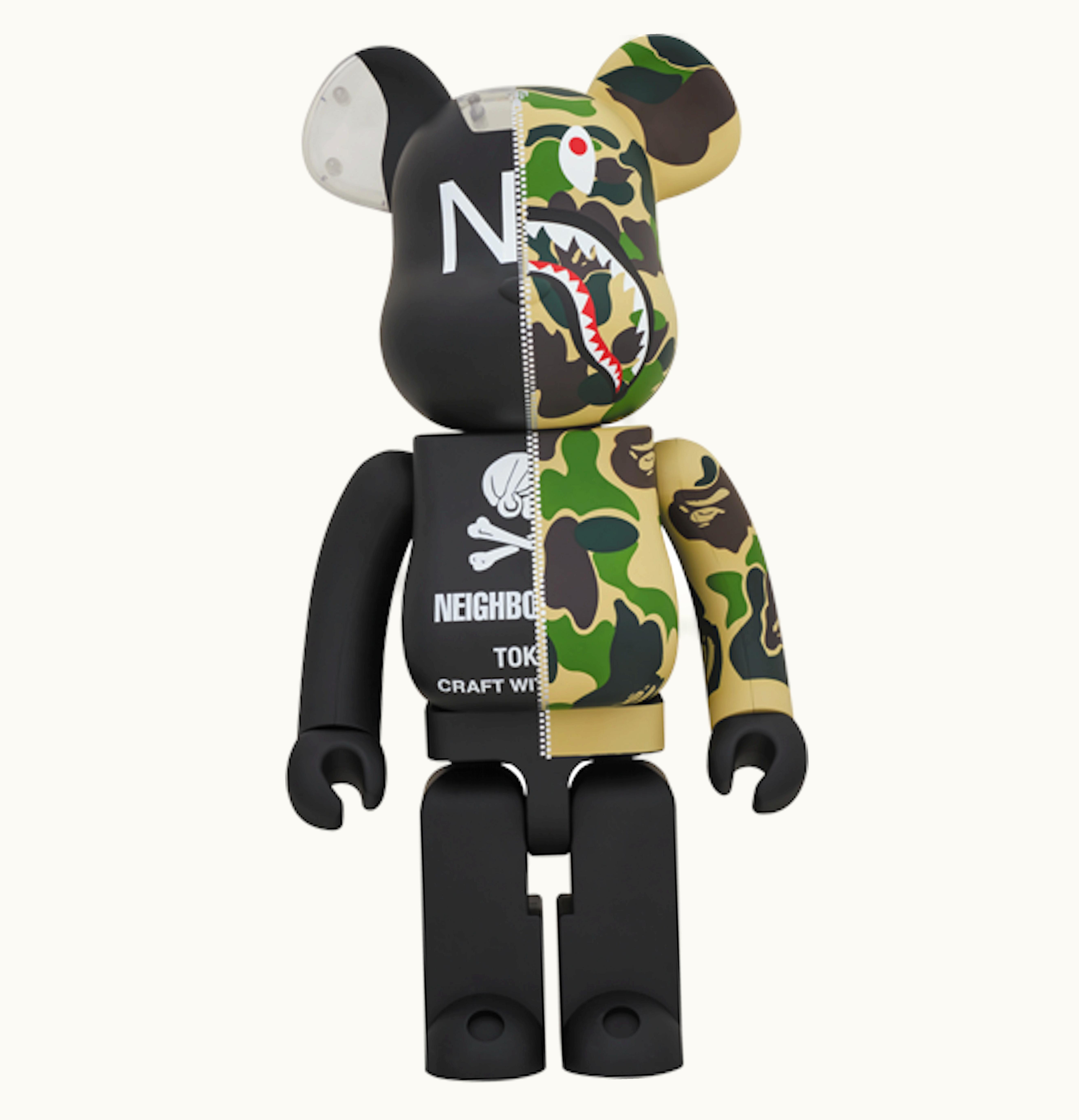 Bearbrick Bearbrick x A Bathing Ape x Neighborhood 1000 Multi